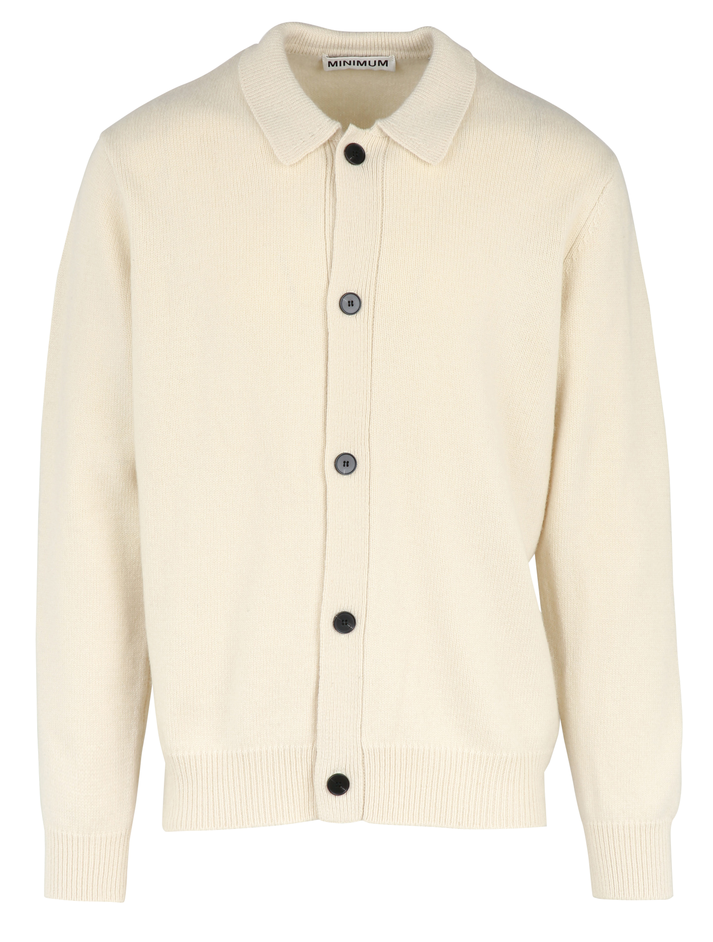 Buttoned wool blend plain vest MINIMUM Beige