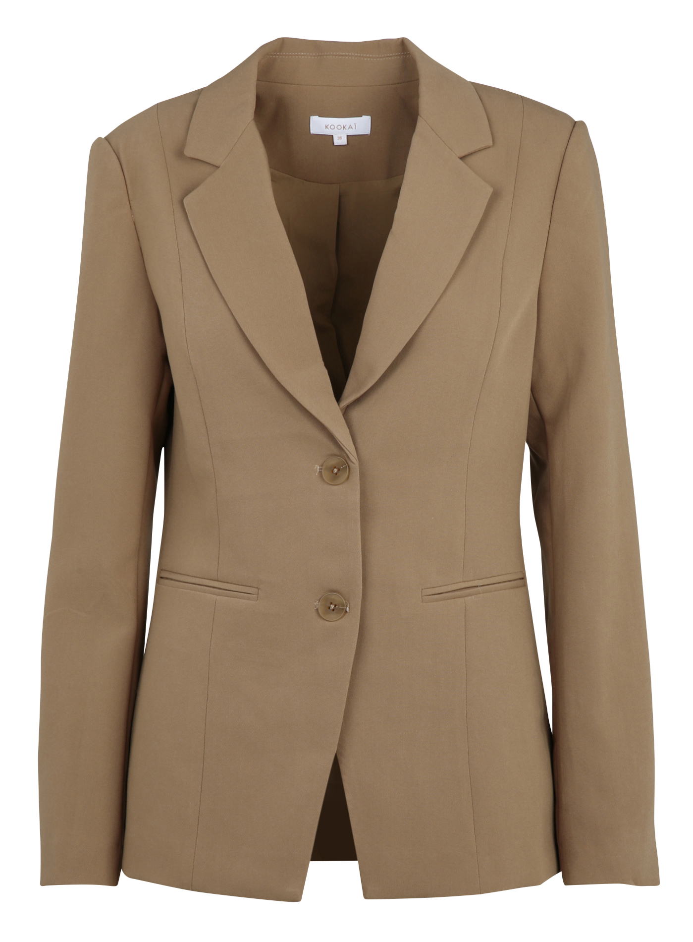 Veste de blazer ajustée col tailleur KOOKAI Beige