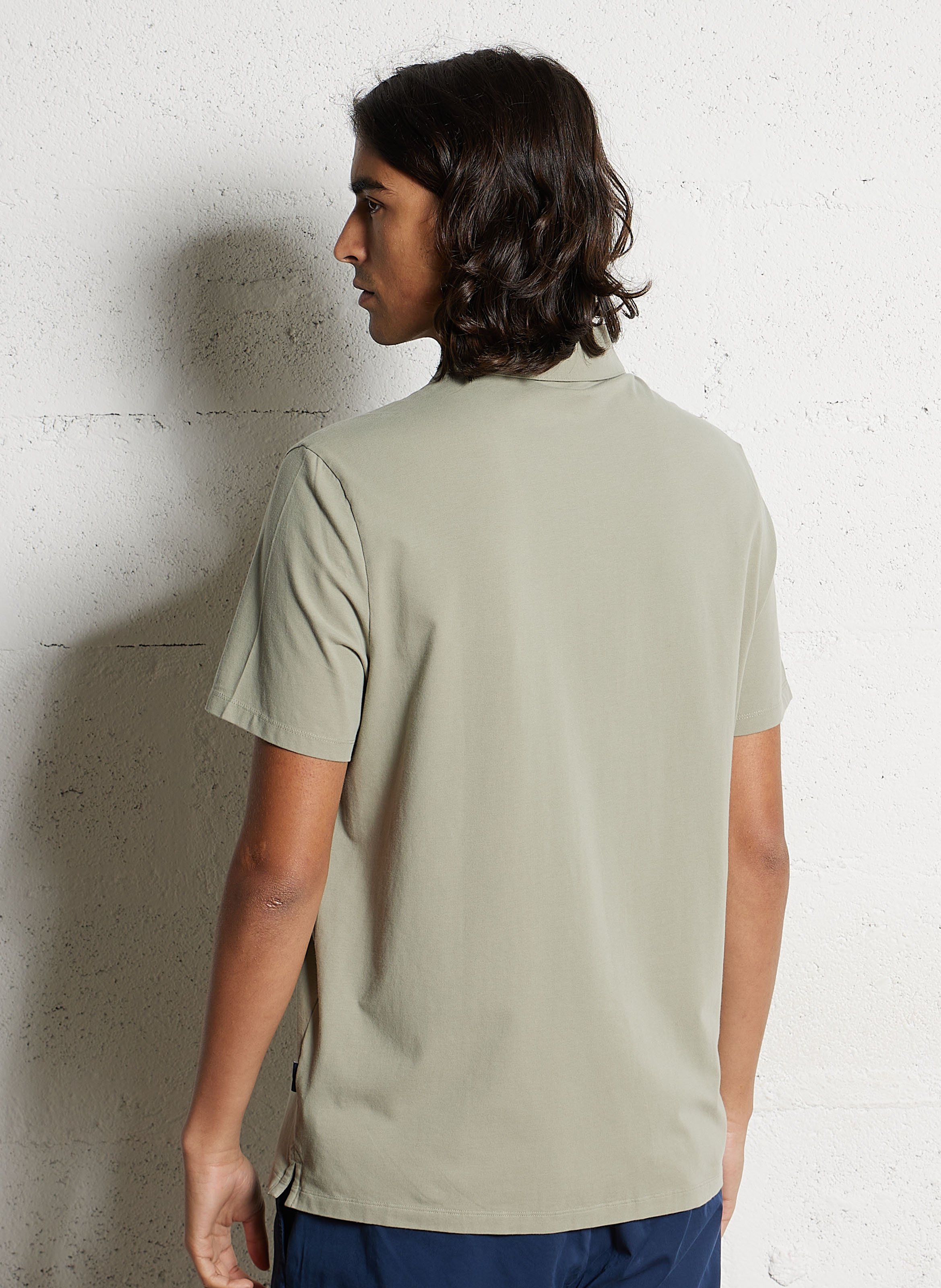 Rechte stretch polo FACONNABLE Groen