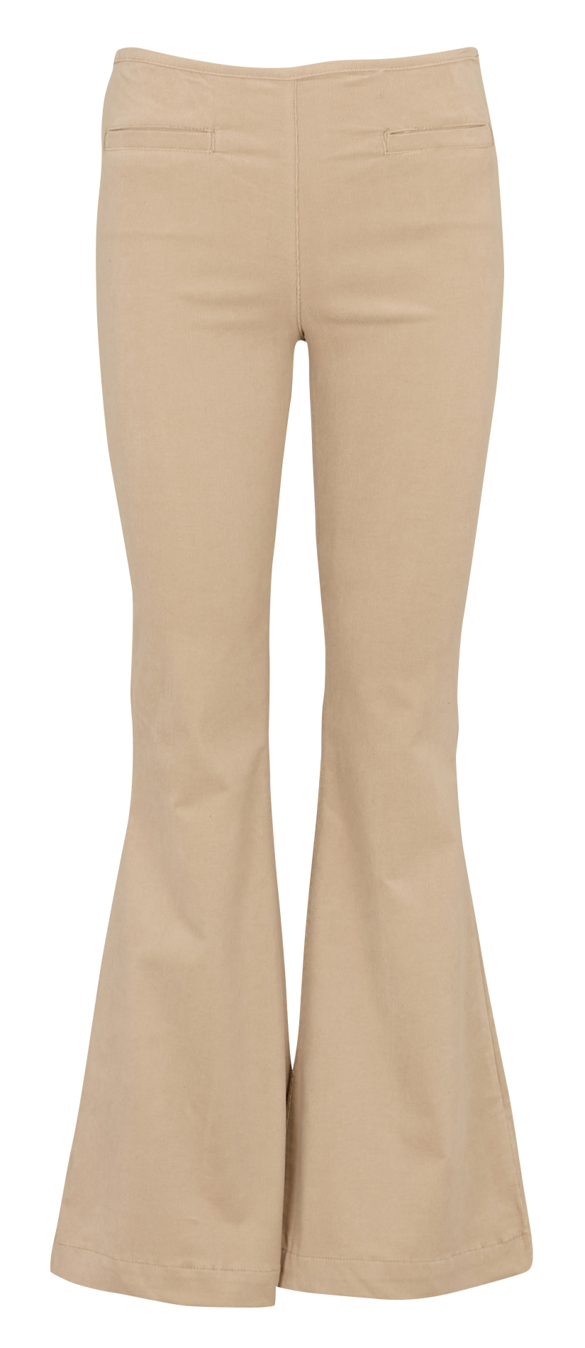 Broek met uitlopende pijpen van katoen ACQUAVERDE Beige