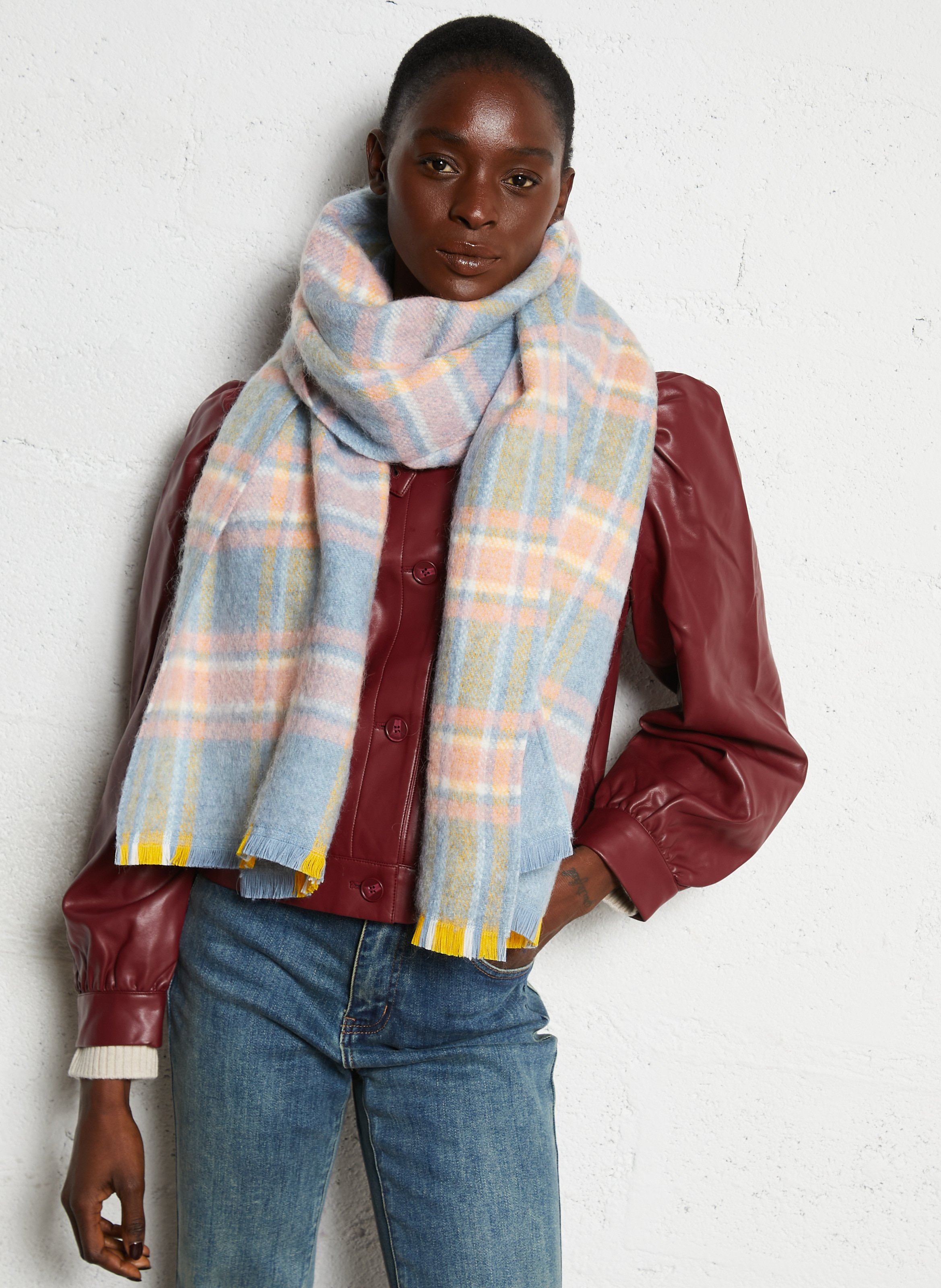 Geruite foulard AU PRINTEMPS PARIS Veelkleurig