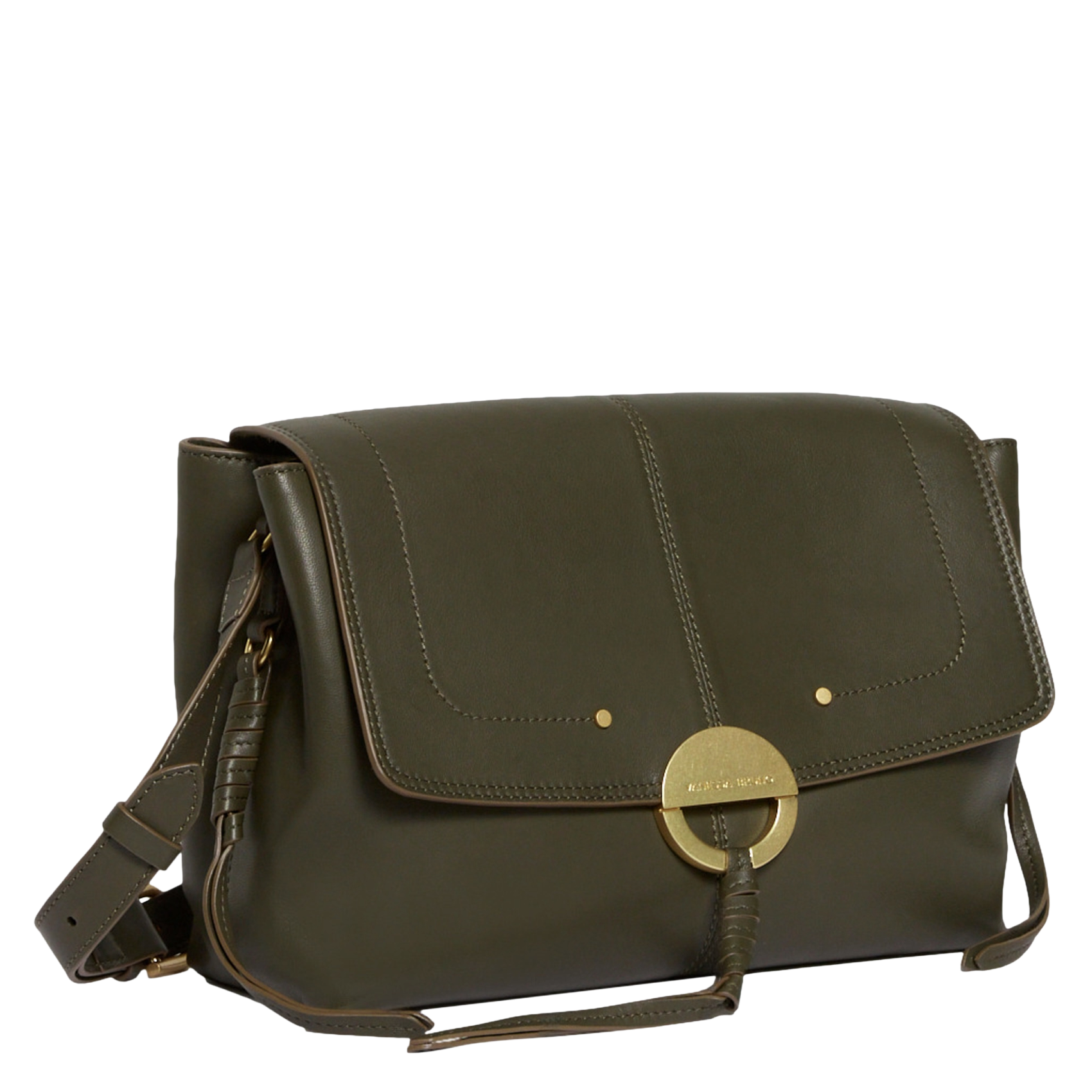 Soft leather shoulder bag VANESSA BRUNO Green
