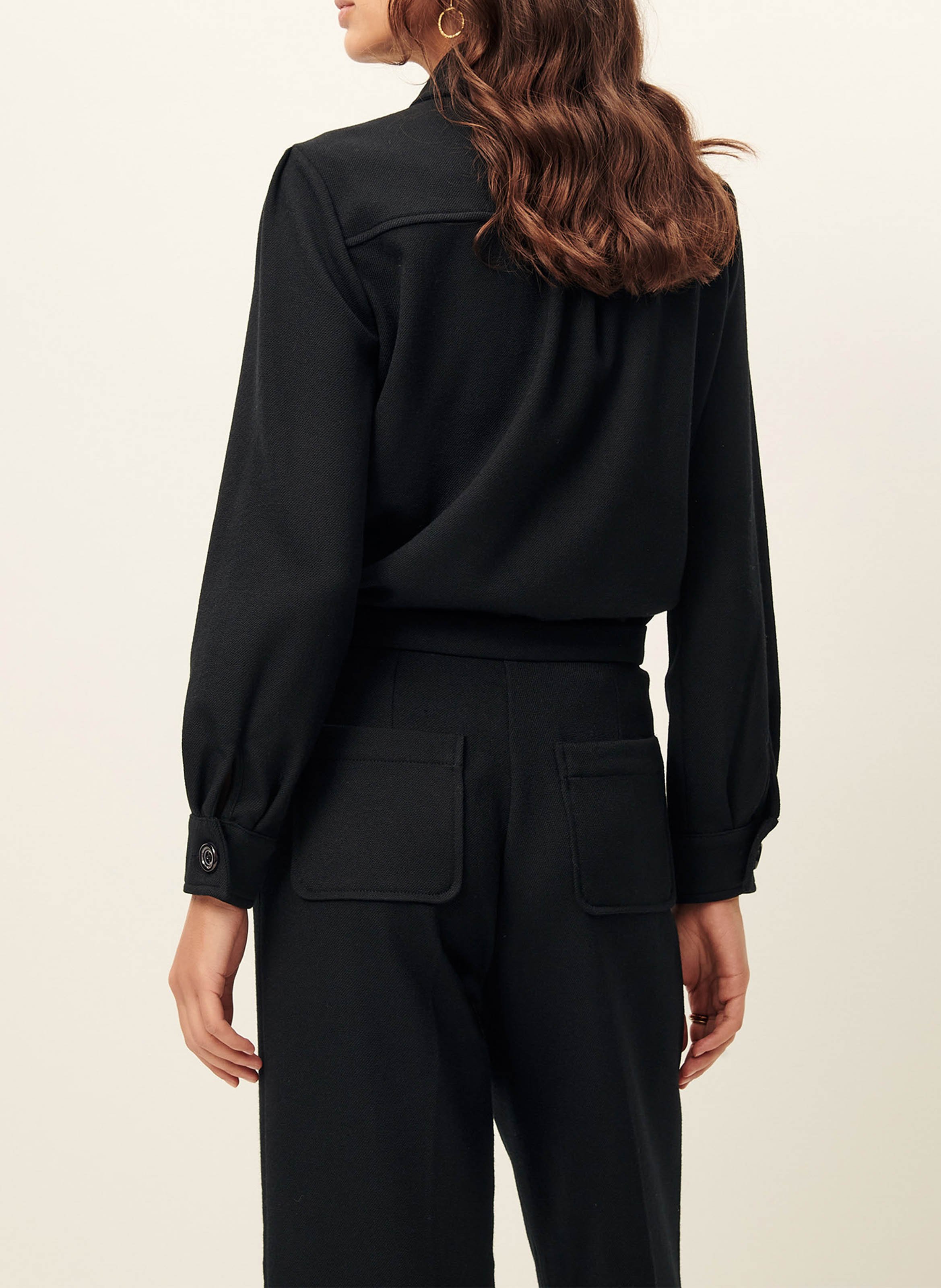 Chemise col classique droite SESSUN Noir