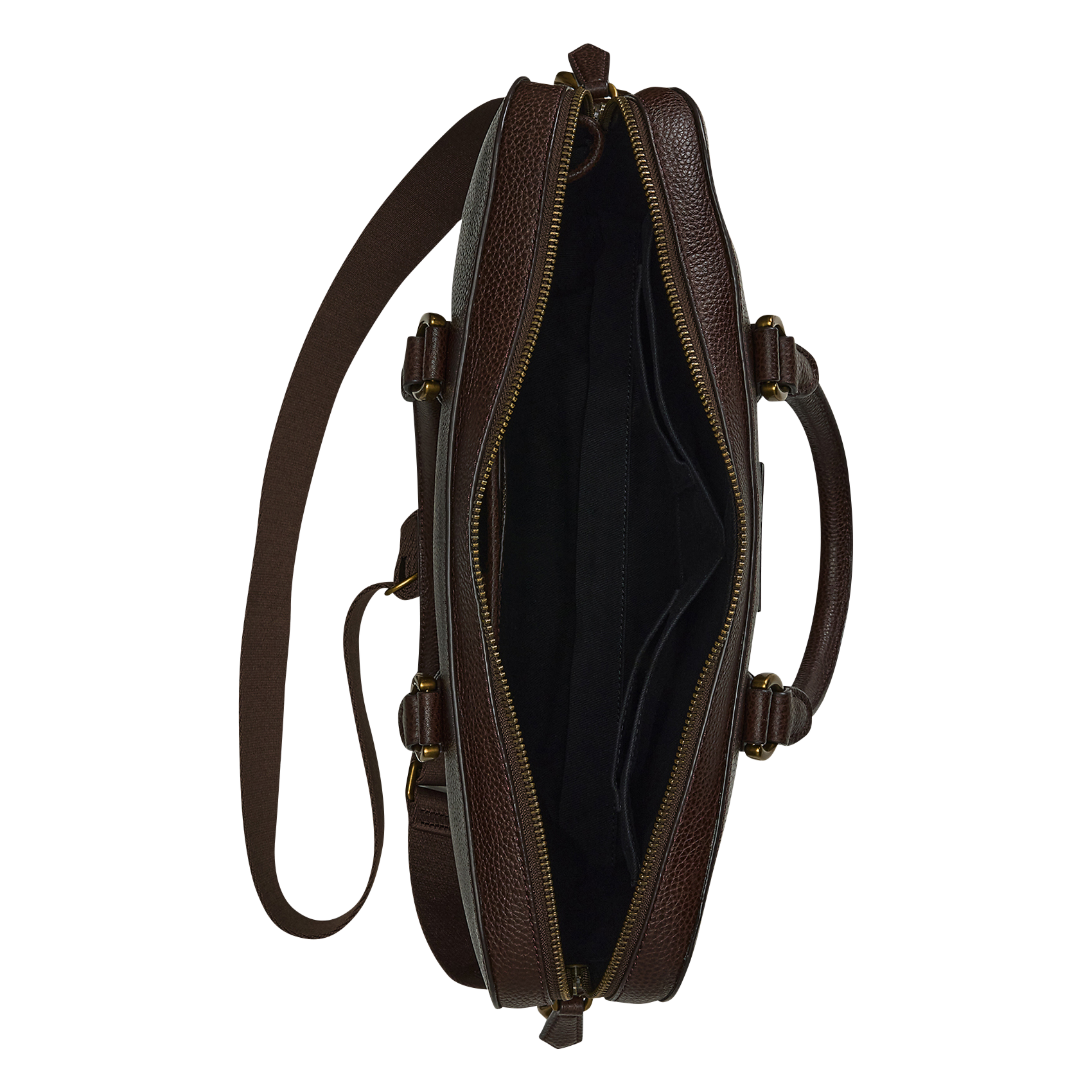 Grained leather document holder POLO RALPH LAUREN Brown