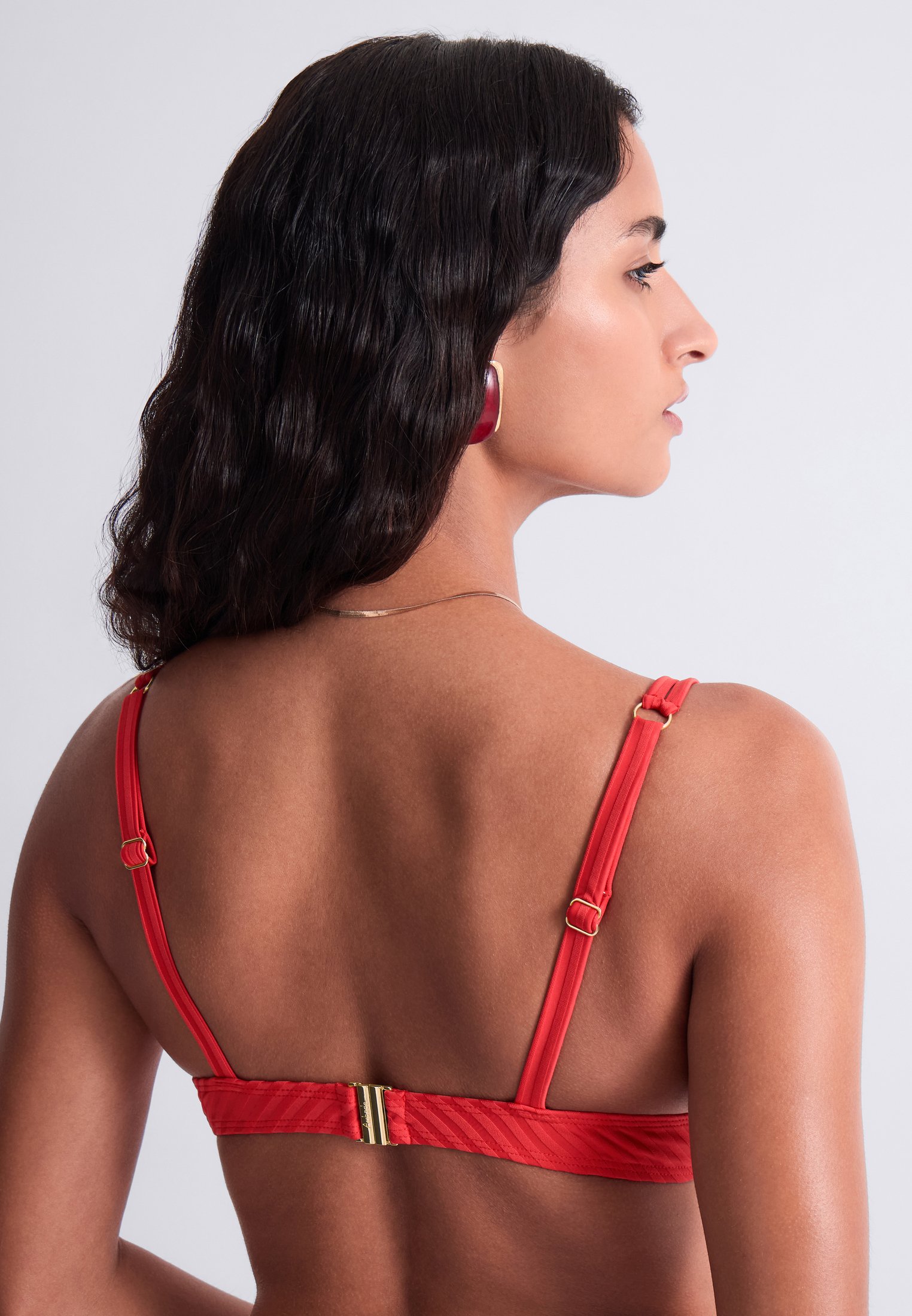 Bikini top with push-up cups AUBADE Red