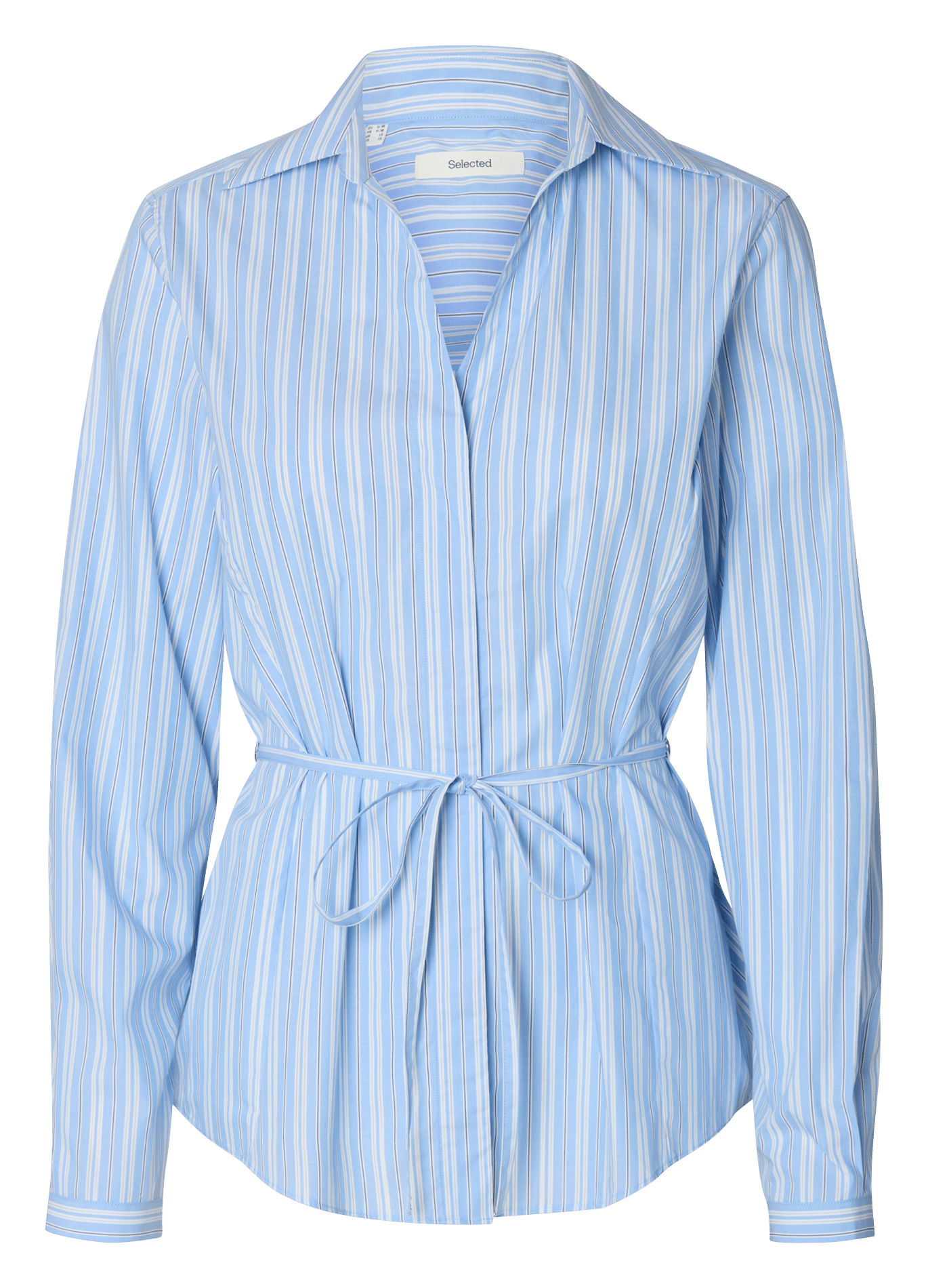 Chemise cintrée à rayures SELECTED Bleu