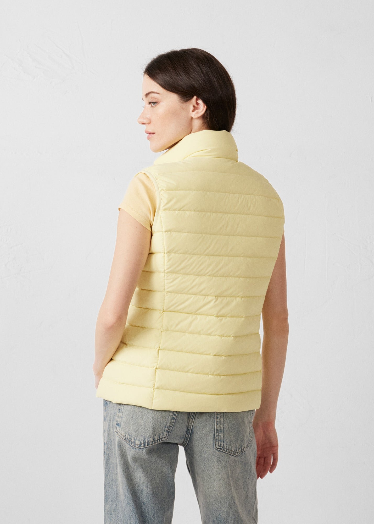 Stretch sleeveless down jacket Grenada JOTT Yellow