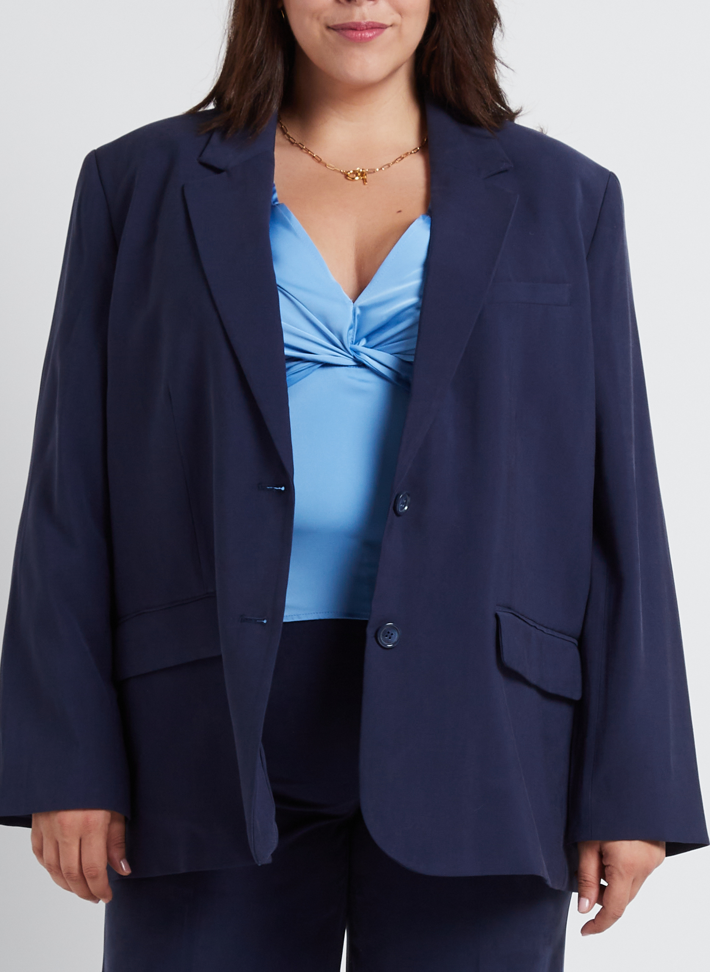 Blazer GINA TRICOT Blauw