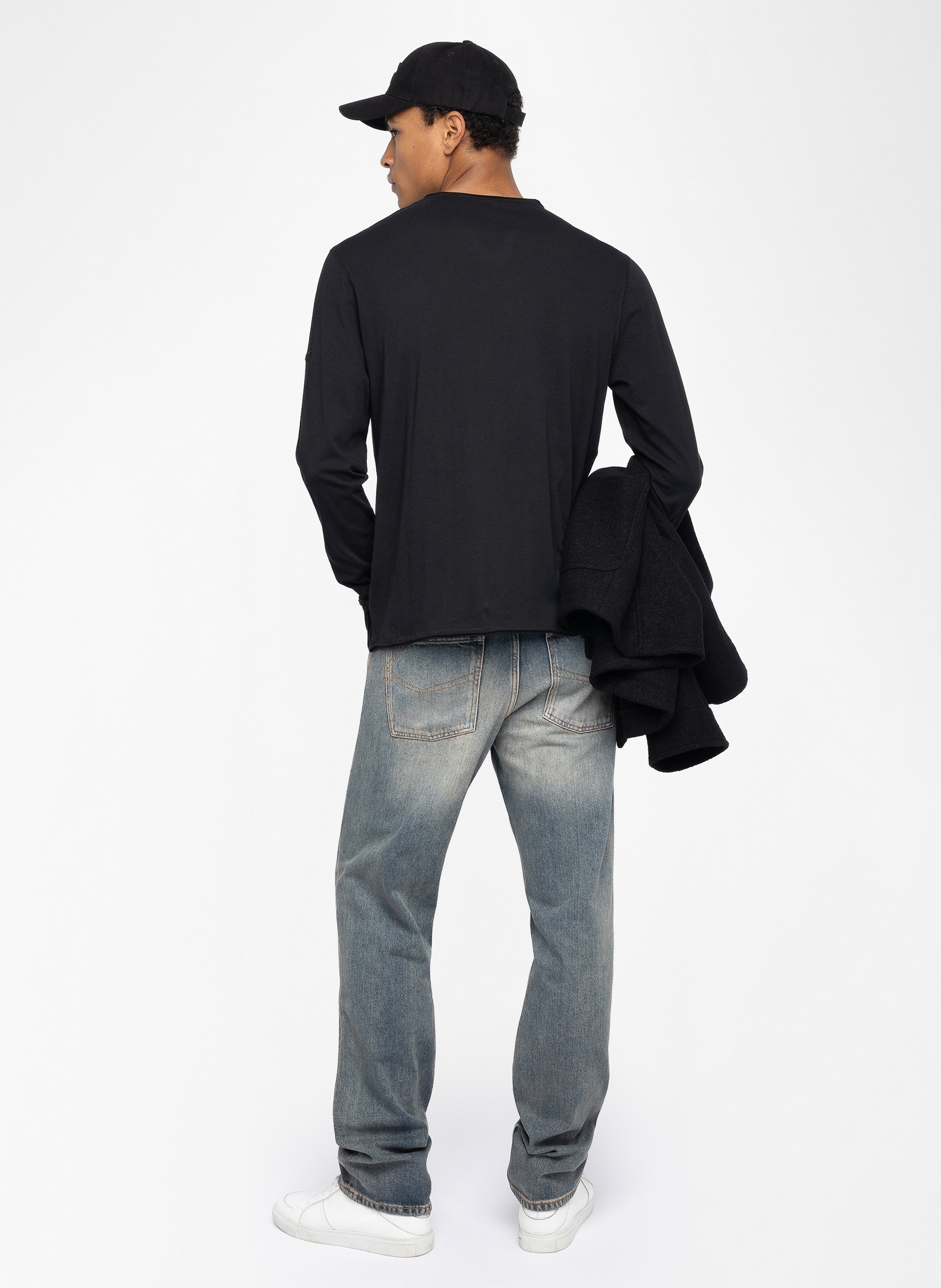 Gerade geschnittenes T-Shirt aus Baumwolle ZADIG&VOLTAIRE Schwarz