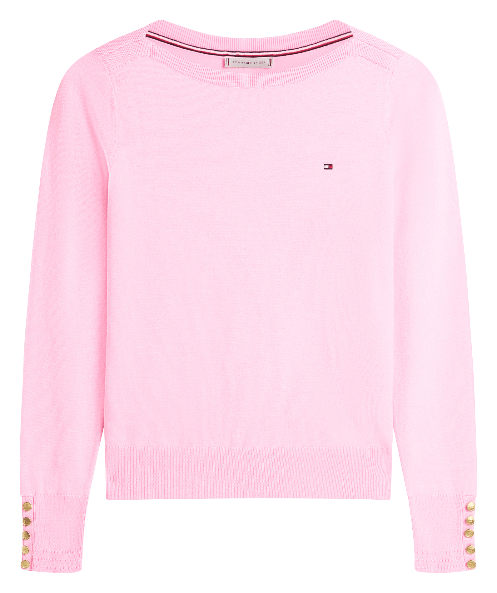 Trui van biologisch katoenmix TOMMY HILFIGER Roze