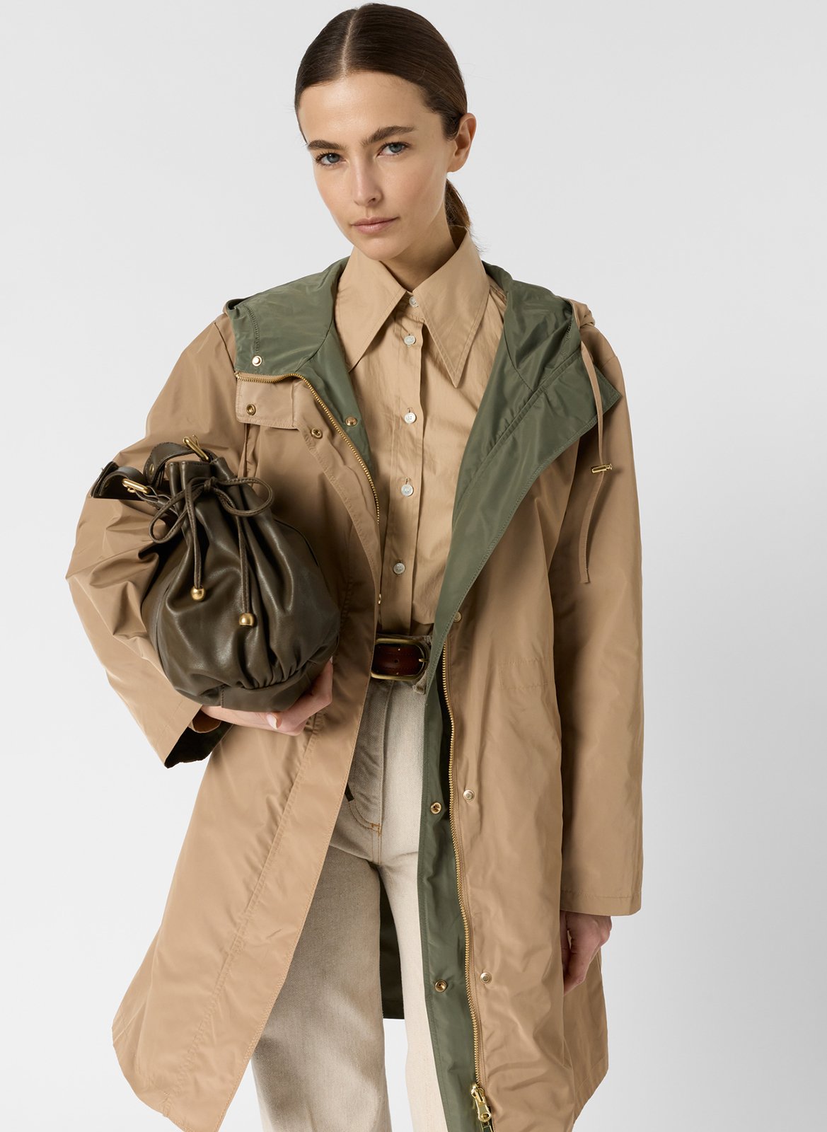 Wende-Trenchcoat mit Stehkragen GERARD DAREL Beige