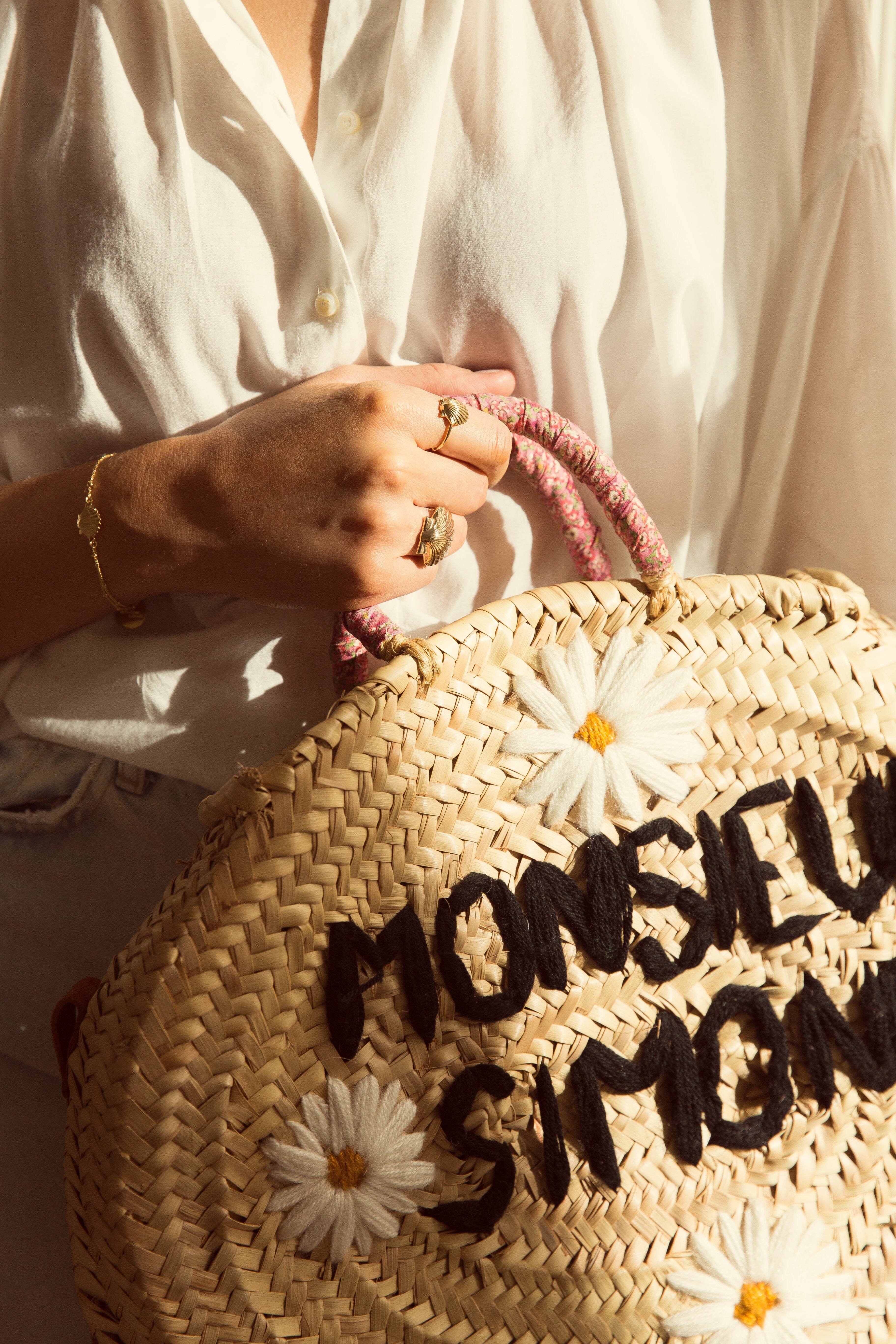 Gold-plated seashell ring Golden