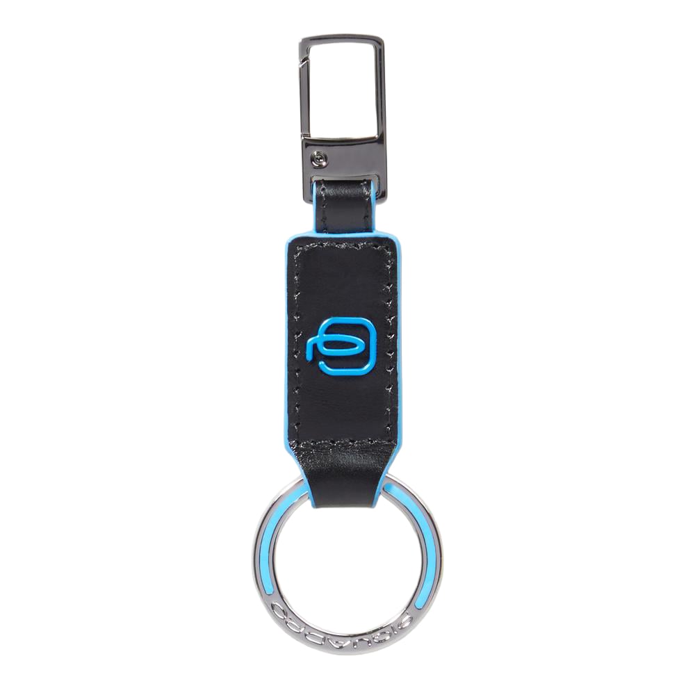 Asia leather keyring PIQUADRO Black