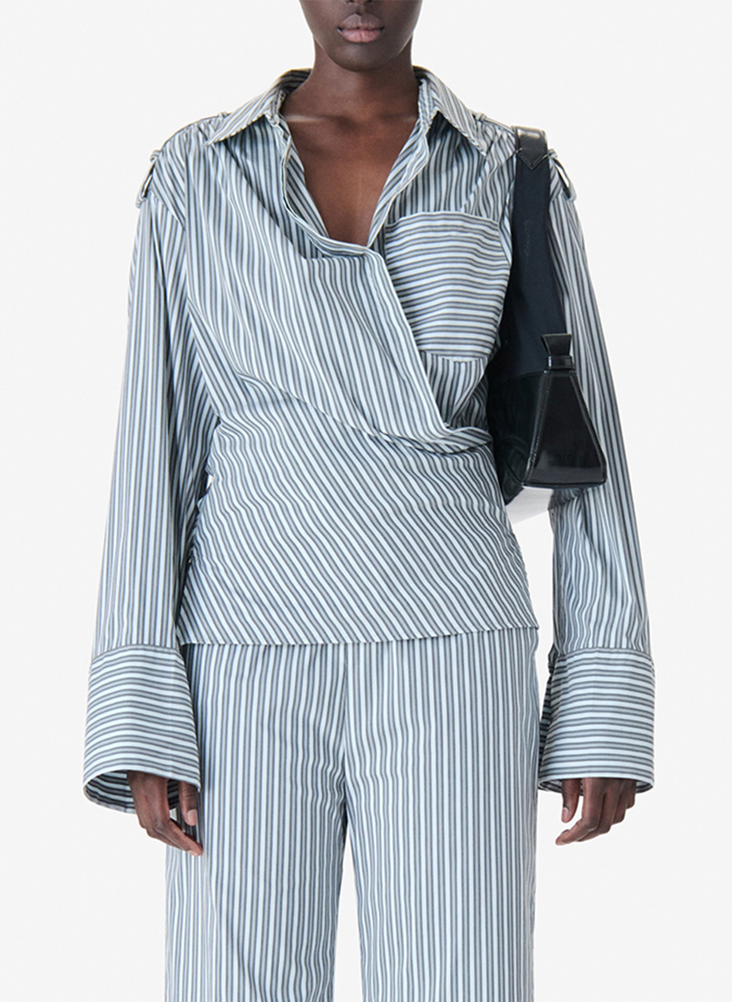 Chemise cintrée à rayures IRO Bleu