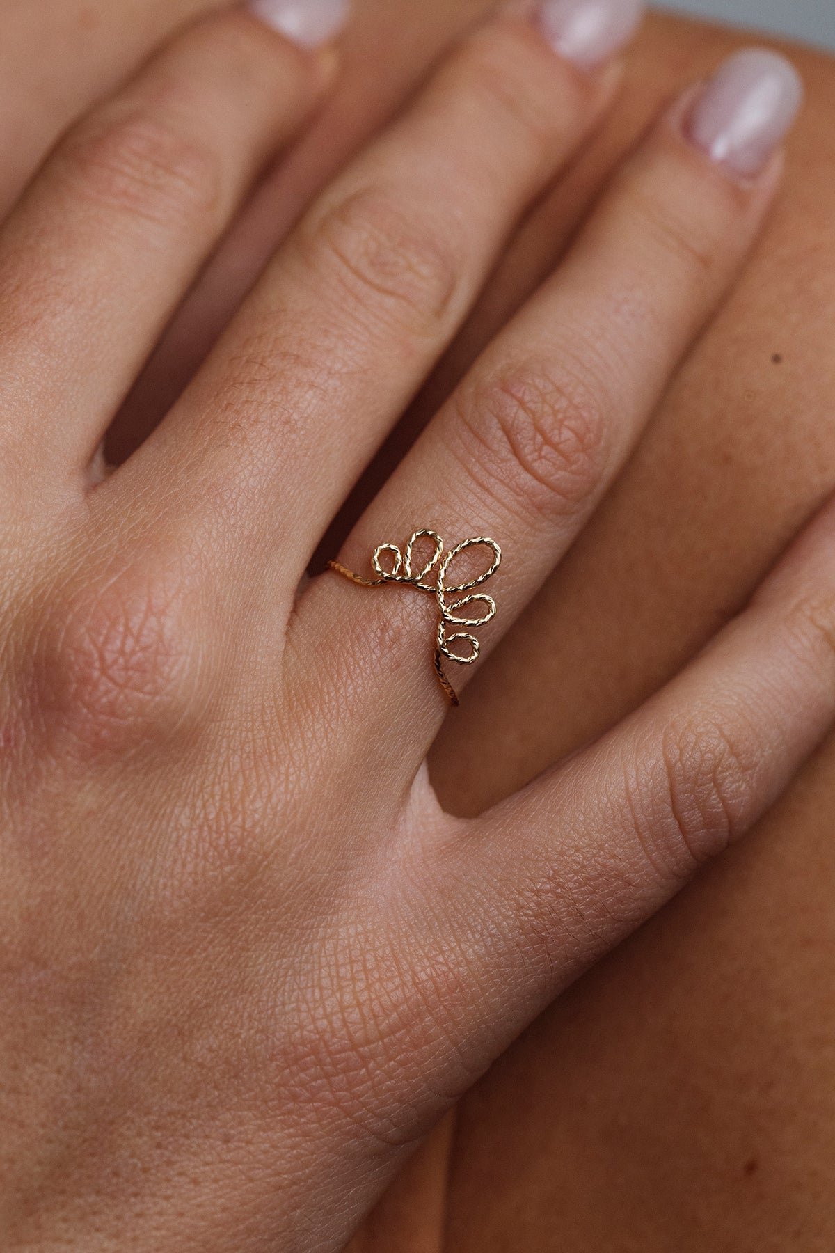 Bague pétale éclat YAY Doré