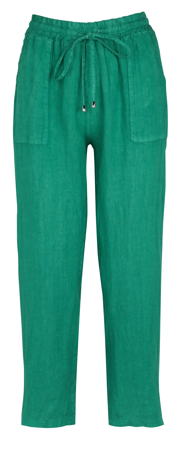 Pantalon large taille haute en lin LA FEE MARABOUTEE Vert