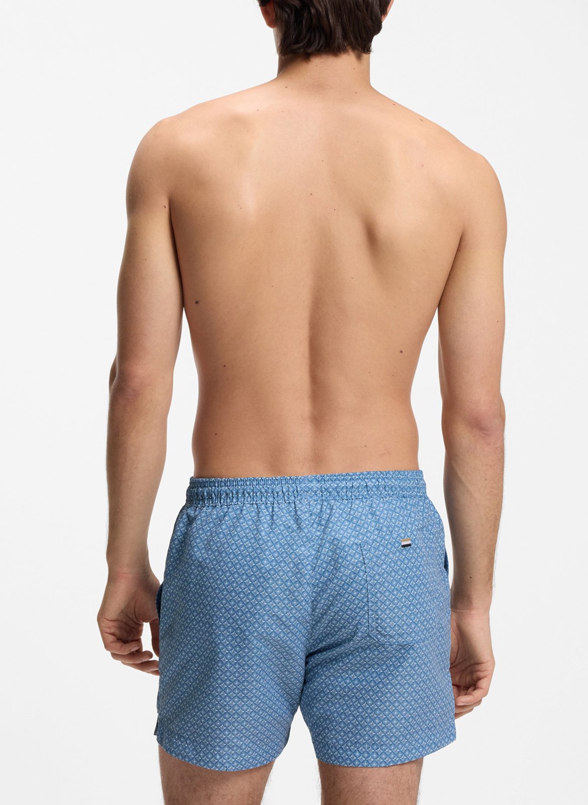 Short de bain imprimé BOSS Bleu
