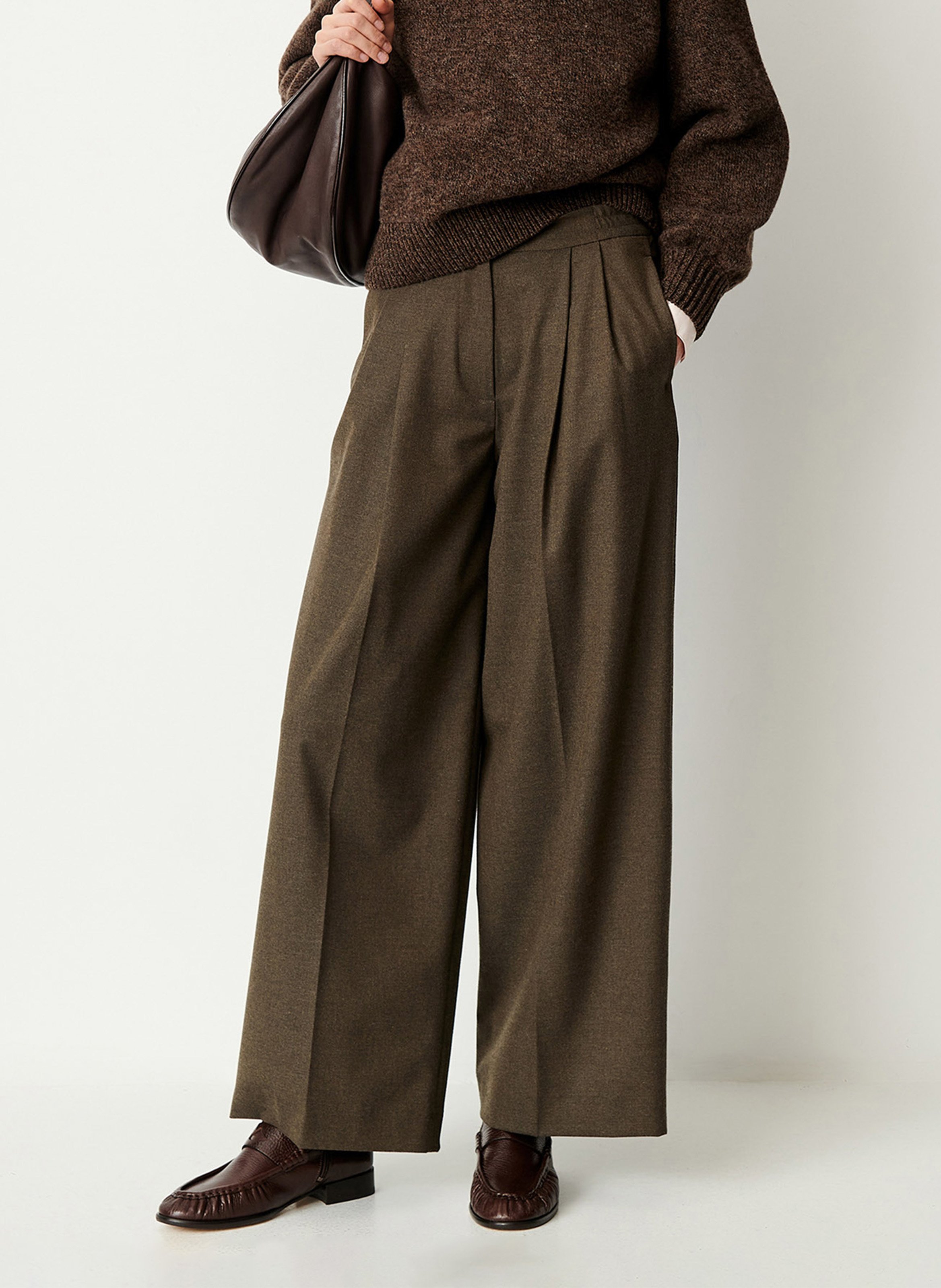 Wijde broek met hoge taille SESSUN