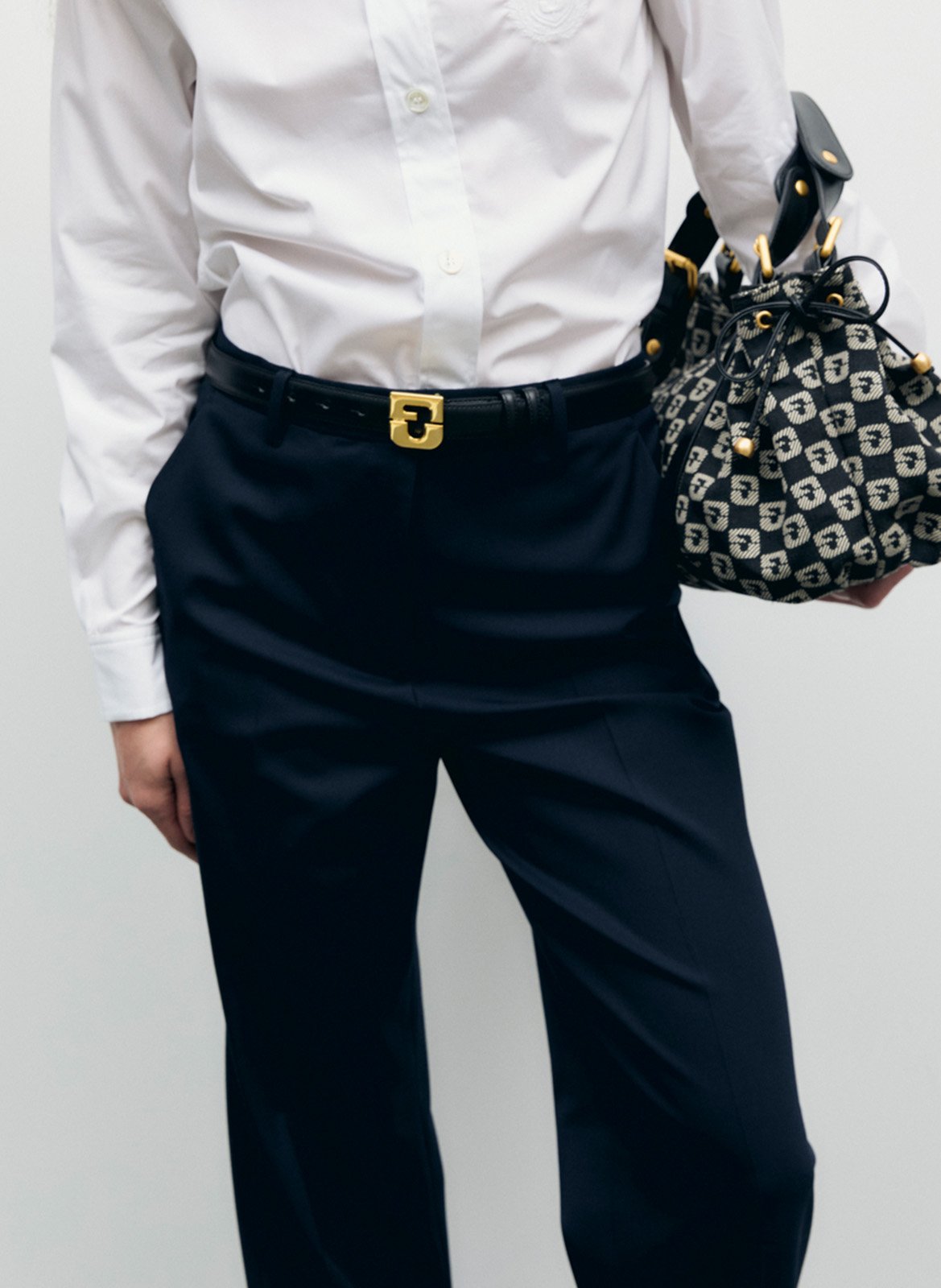 Wide-leg high-waisted pants GERARD DAREL Blue