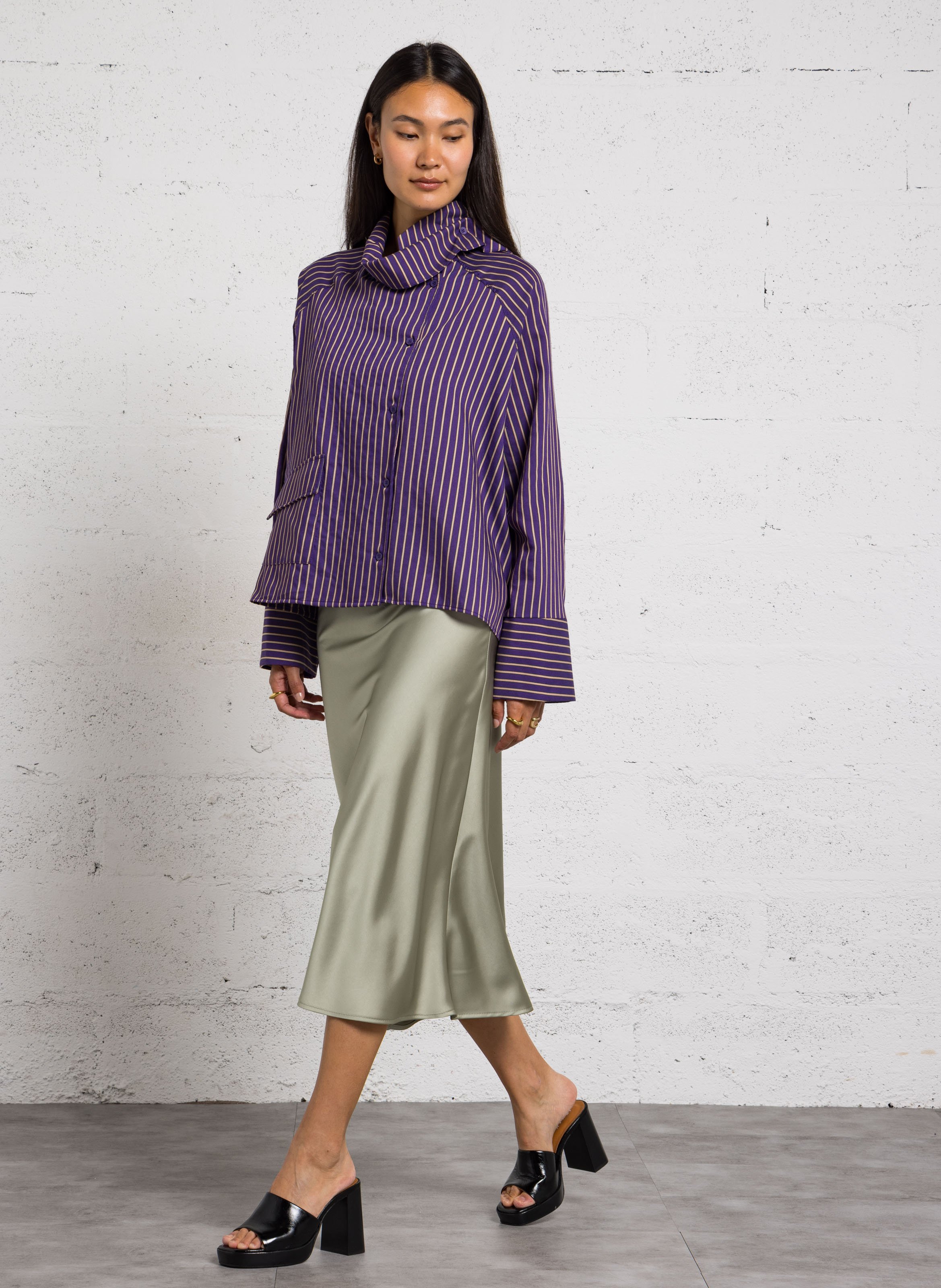 Jupe midi fluide | Vert IMPERIAL Femme