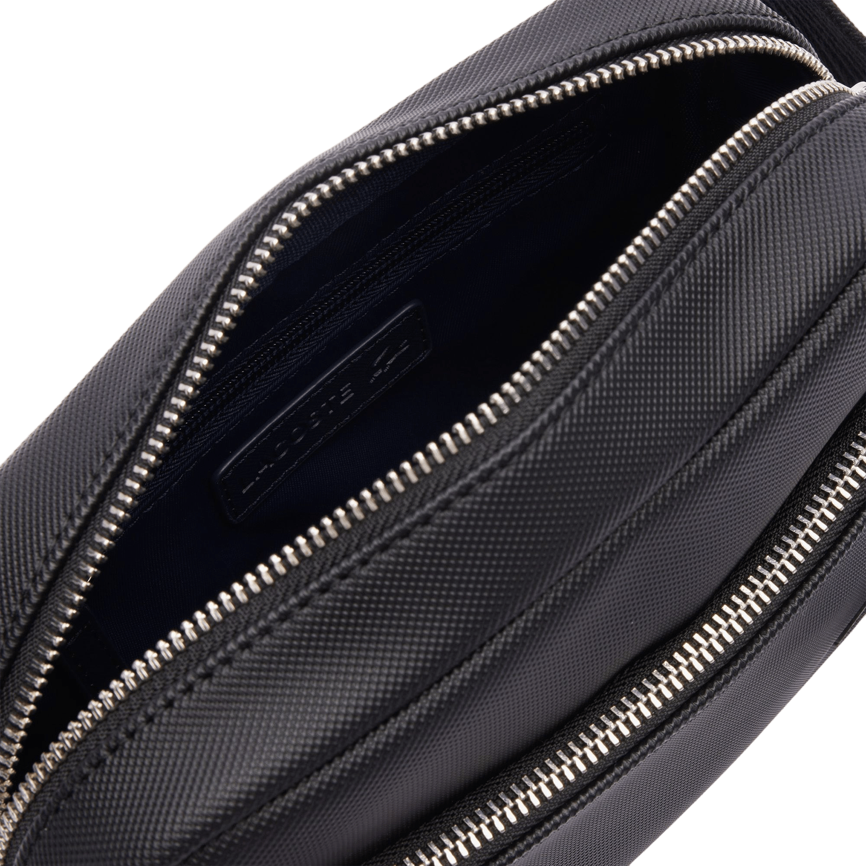 Umhängetasche aus genarbtem Kunstleder LACOSTE Schwarz