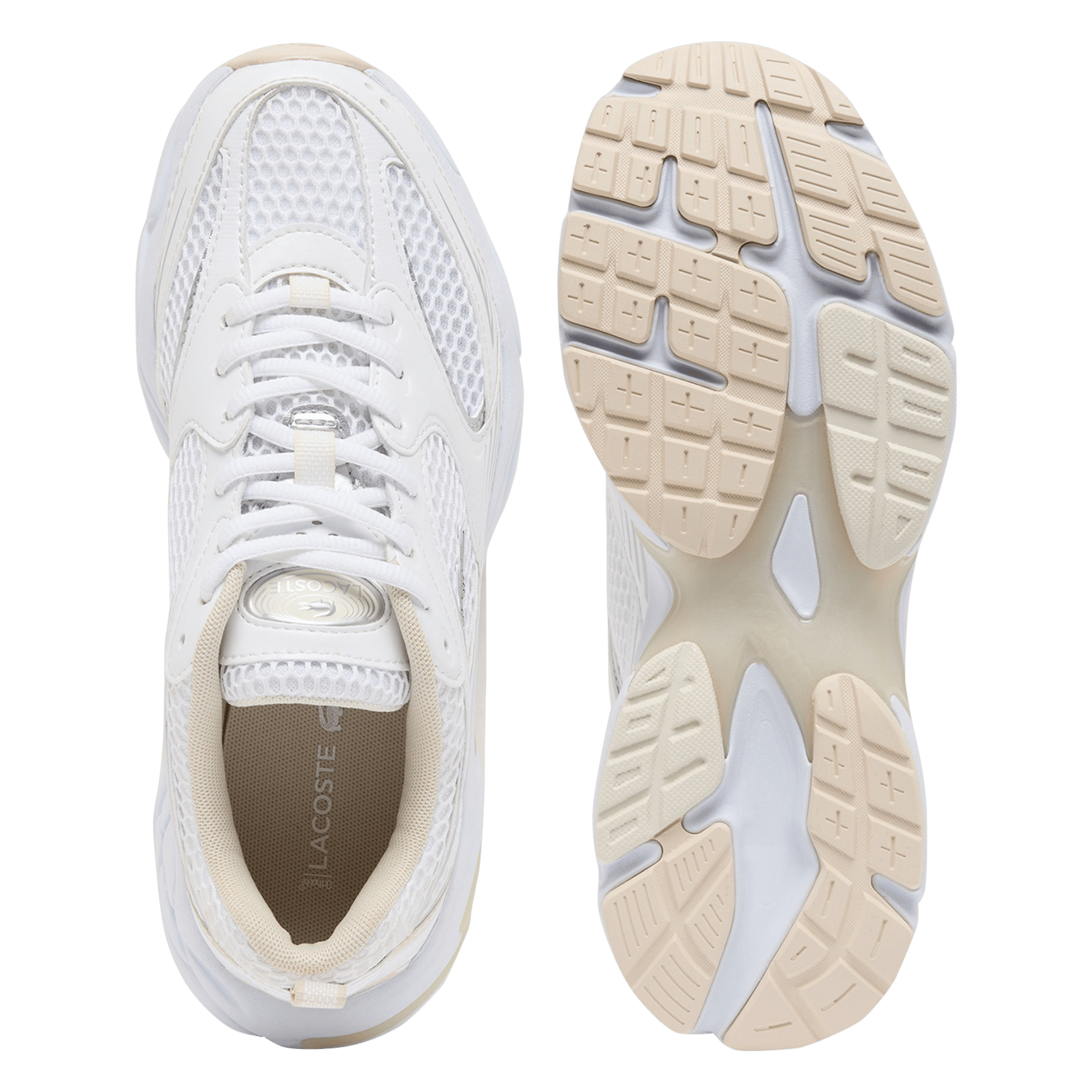 Low-top leather trainers LACOSTE White