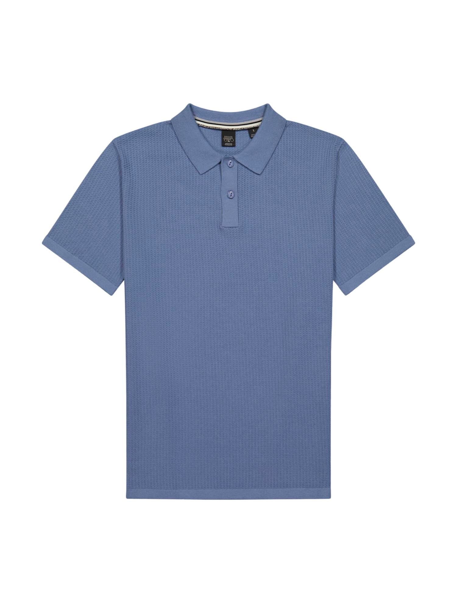 Button-Down Shirt Collar Polo LE TEMPS DES CERISES Blue