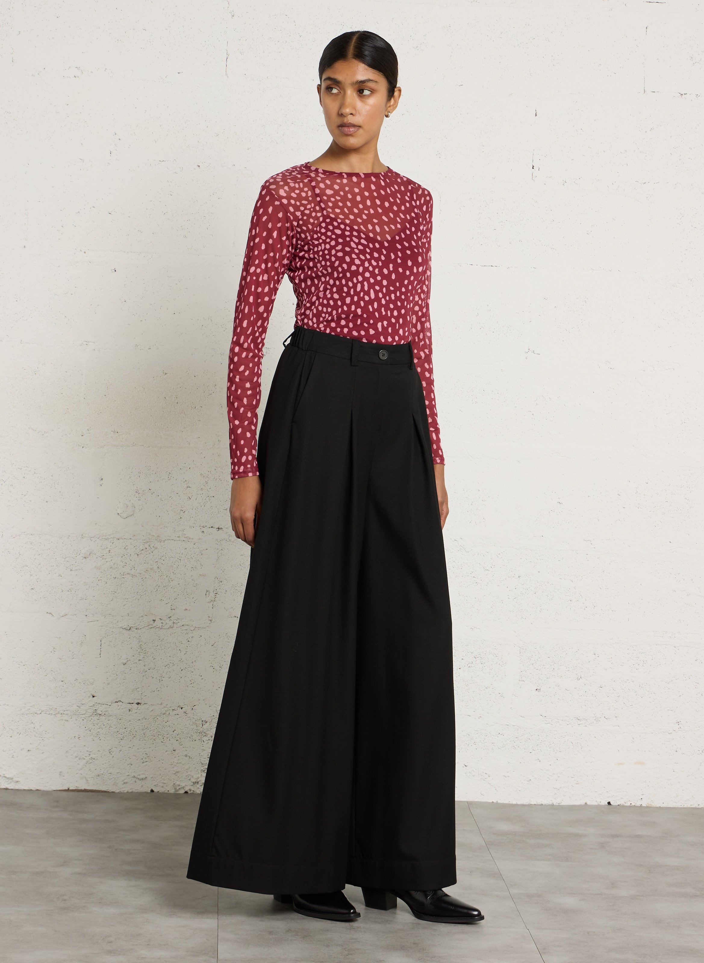 Wide-leg pants MAISON 123 Black