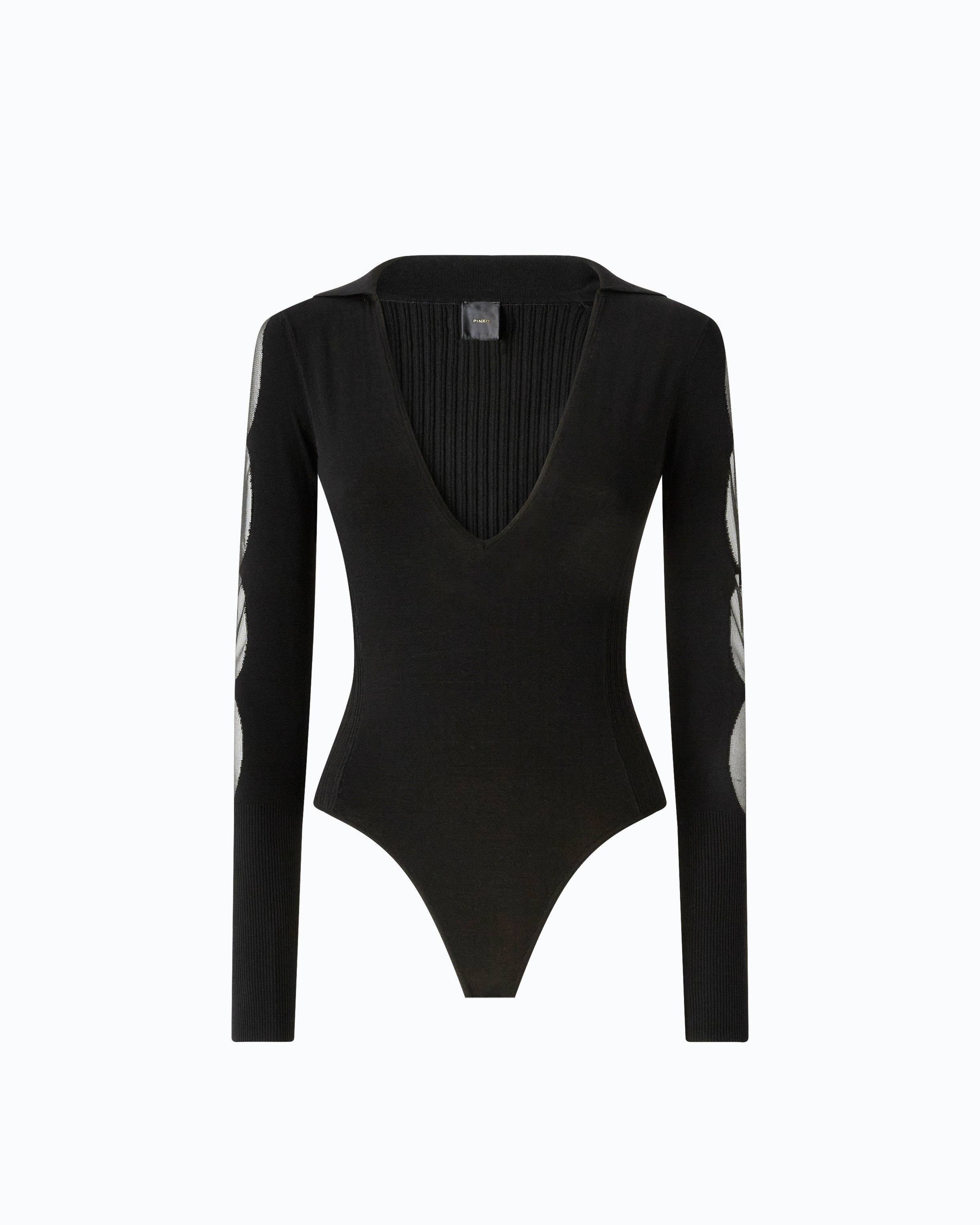 Bodysuit with transparent details PINKO Black