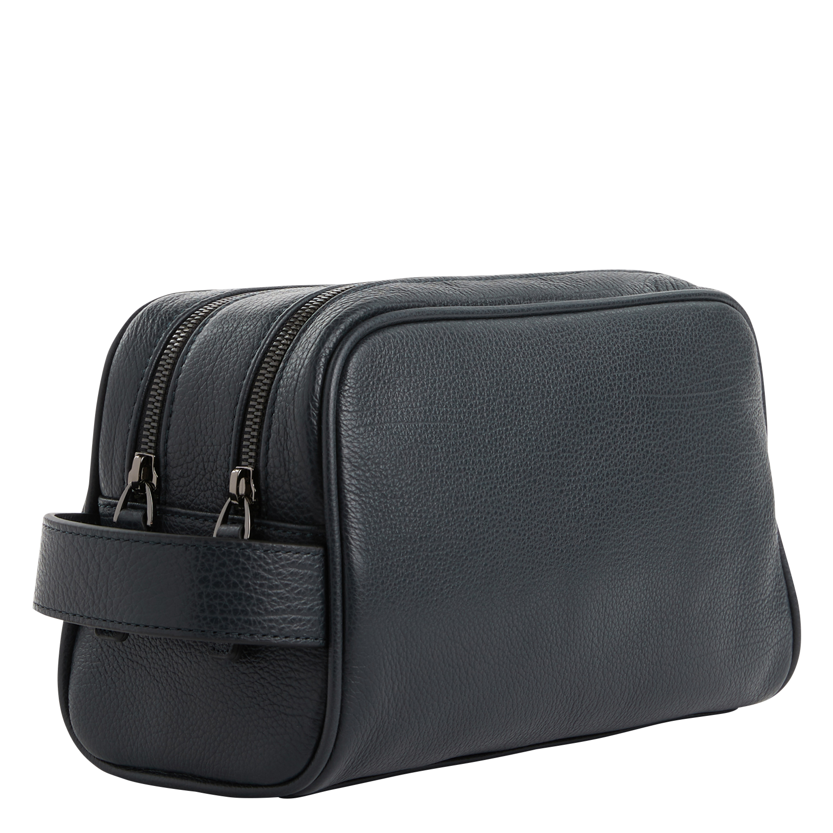 Kulturtasche aus Leder SAISON 1865 Blau