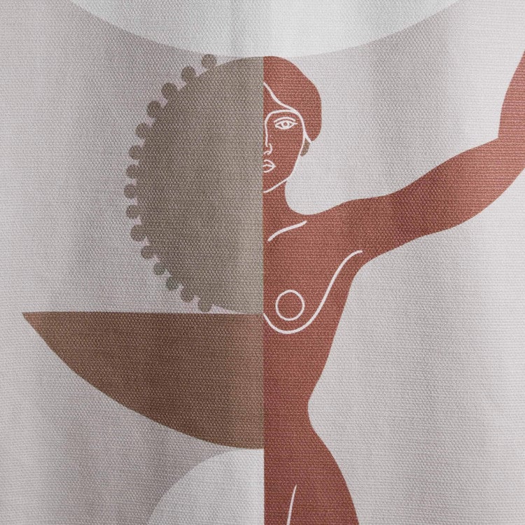 Curtain with drawstring MADURA Beige