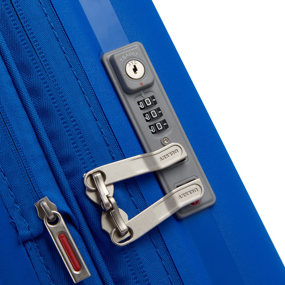 Rigid cabin suitcase | Blue DELSEY PARIS Women