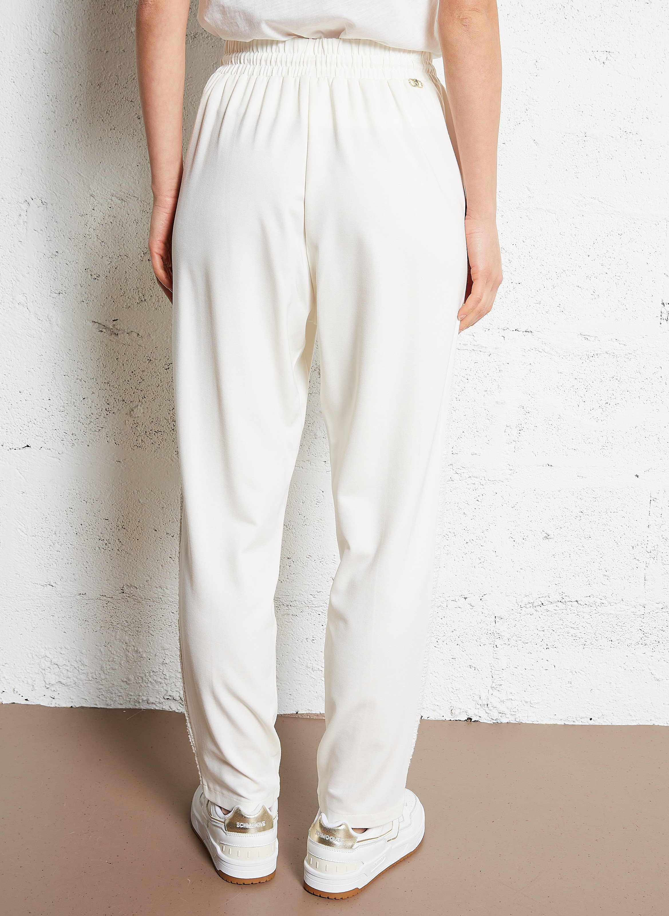 Pantalon droit taille haute White milk Liu Jo - Femme