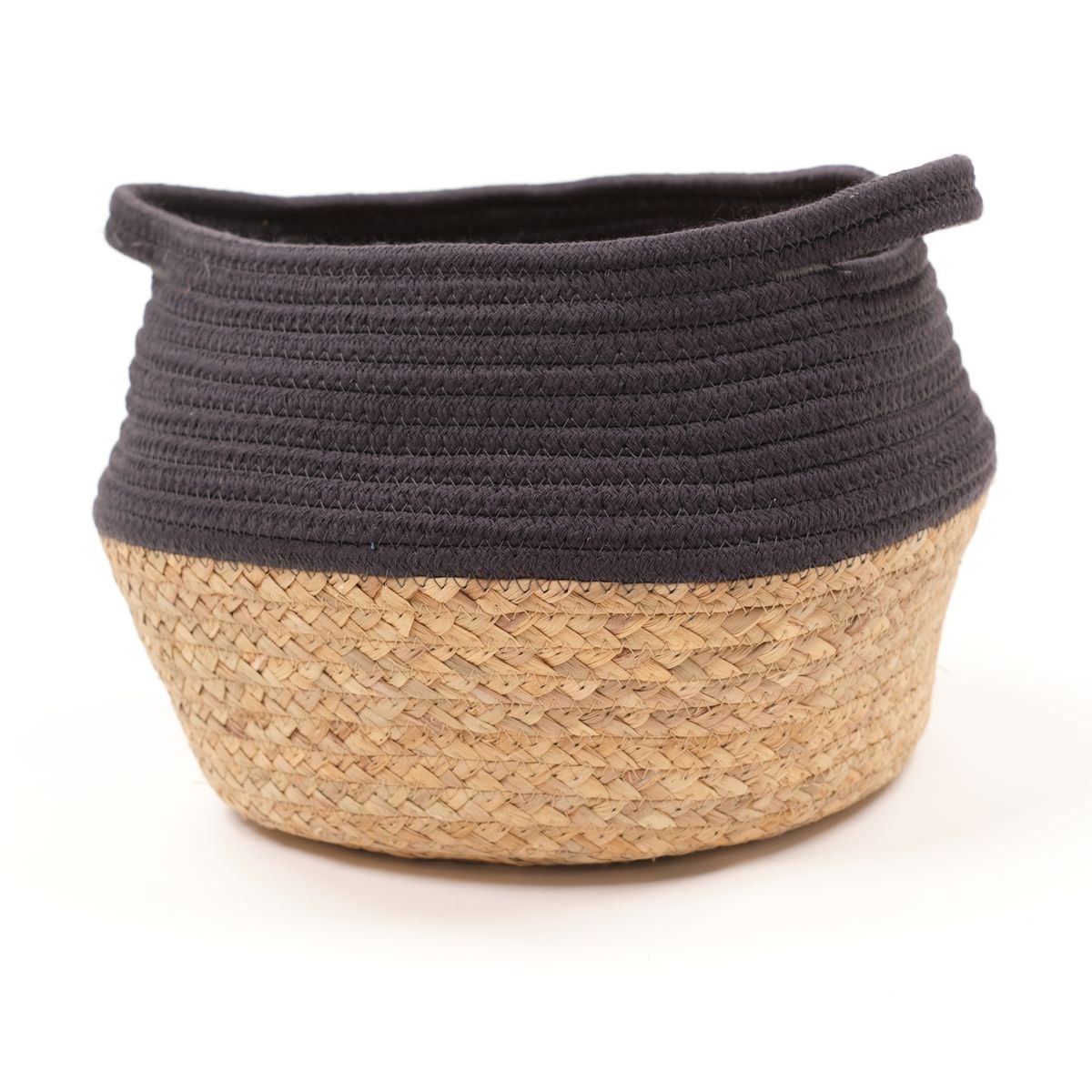 Panier rond en coton FACTORY Gris