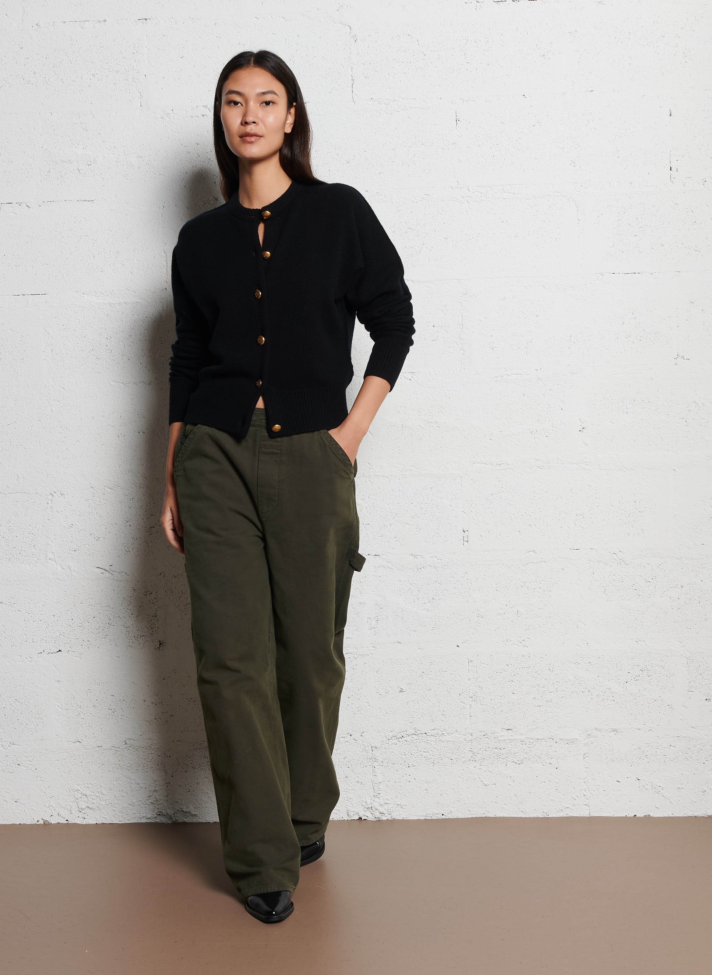 Oversize-Cardigan aus Wolle LAURENCE BRAS Schwarz