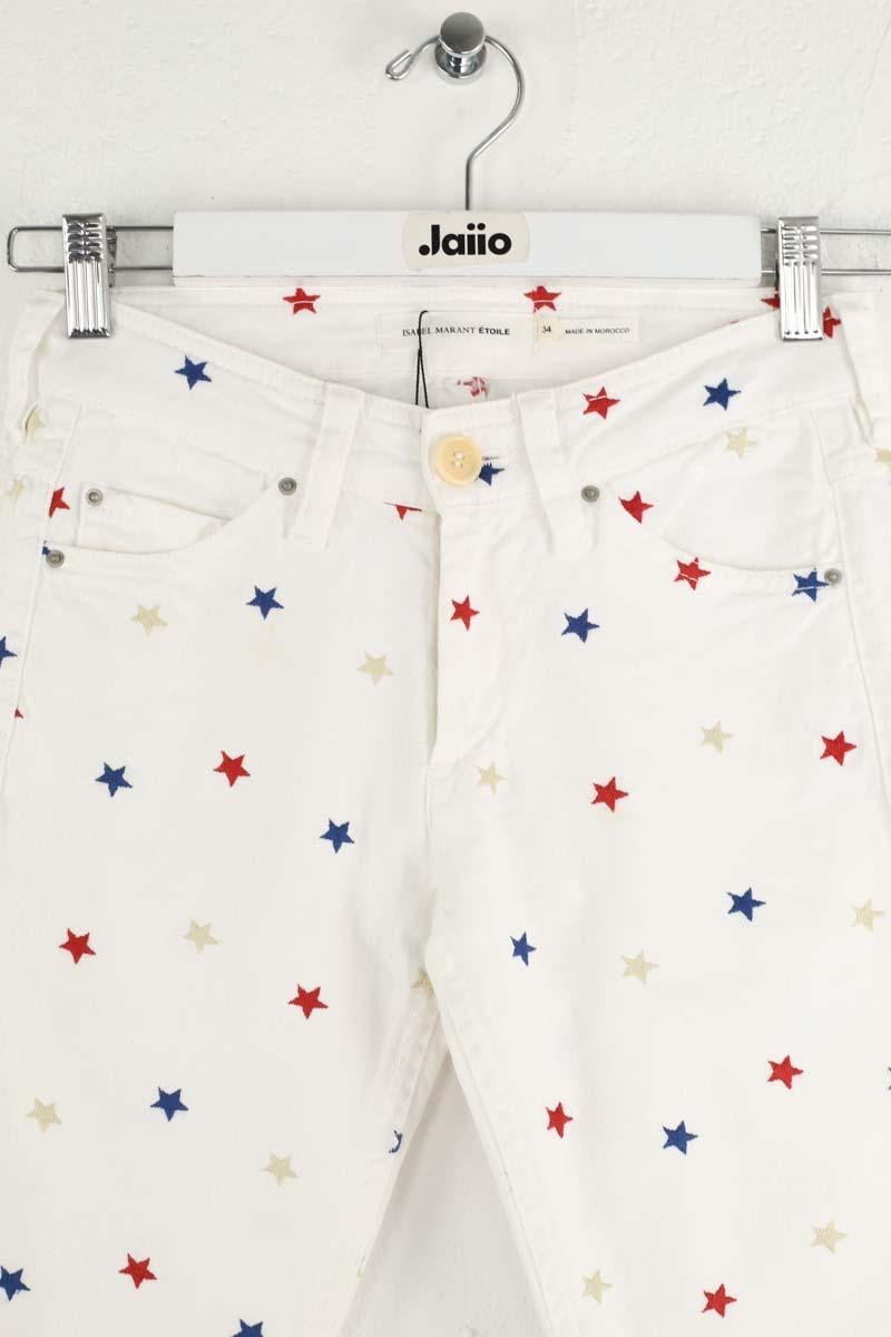 Cotton skinny jeans ISABEL MARANT ÉTOILE - SECONDE MAIN White