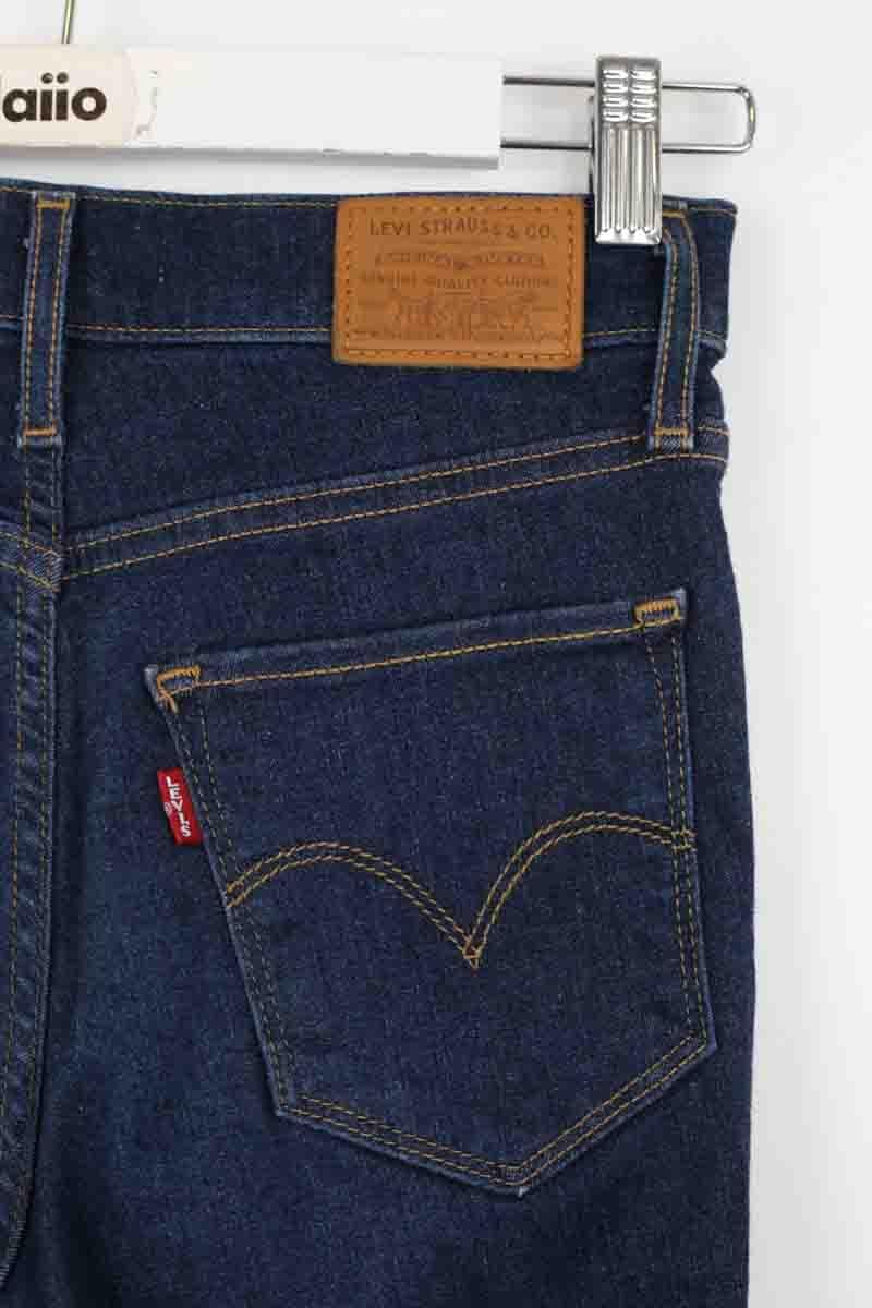 Cotton skinny jeans LEVI'S - Seconde main Blue