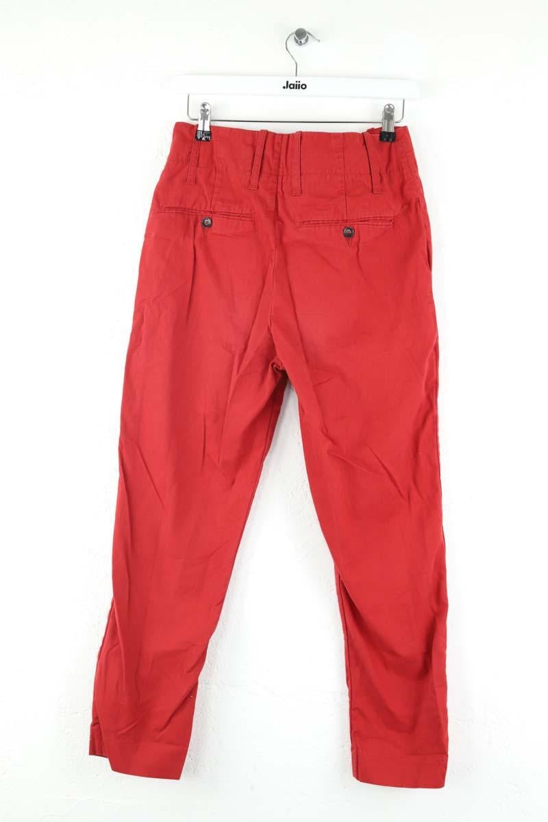 Slim-fit stretch cotton jeans with regular waist LAURENCE BRAS - Seconde Main Red