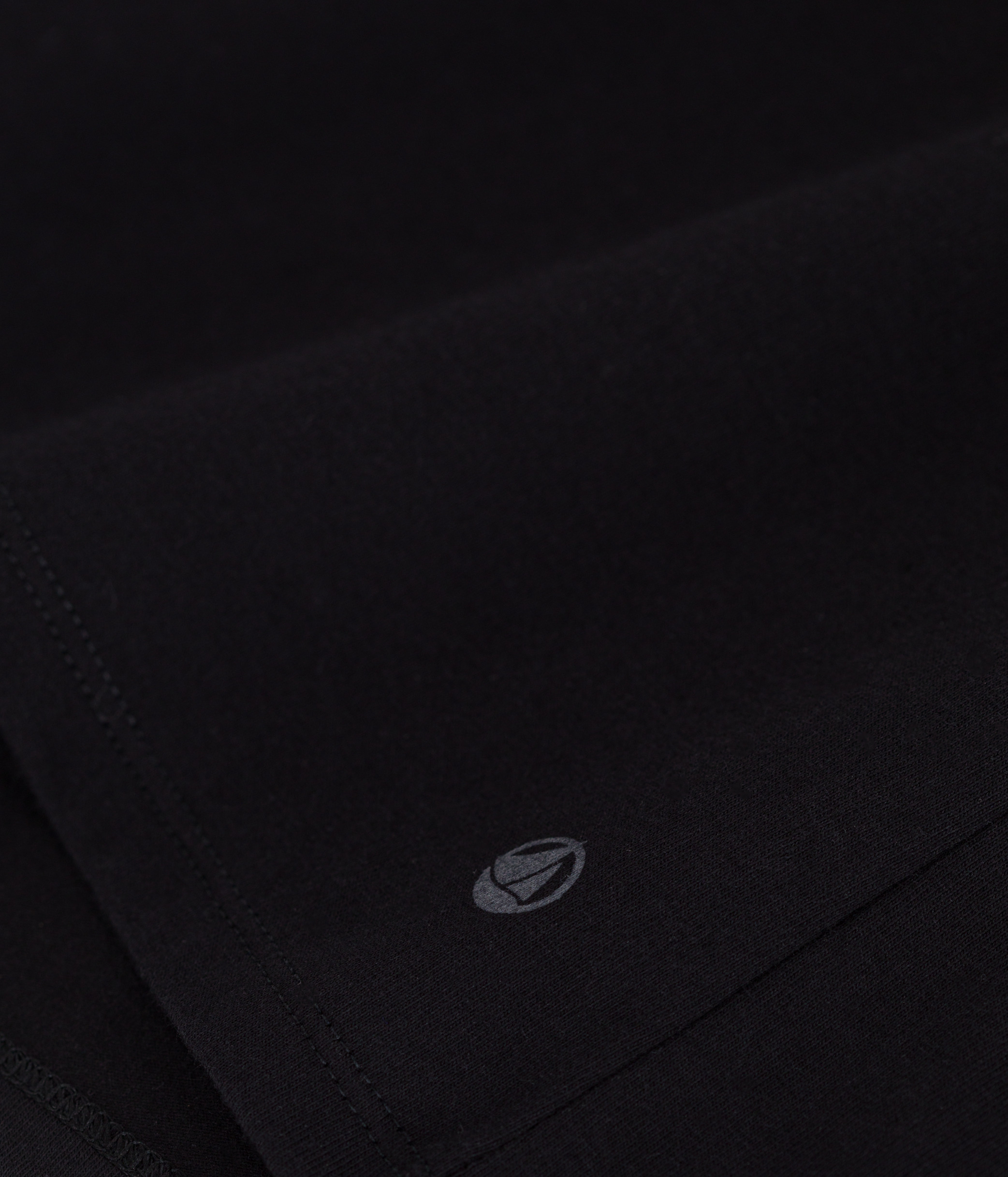 Oversize-Baumwoll-T-Shirt PETIT BATEAU Schwarz