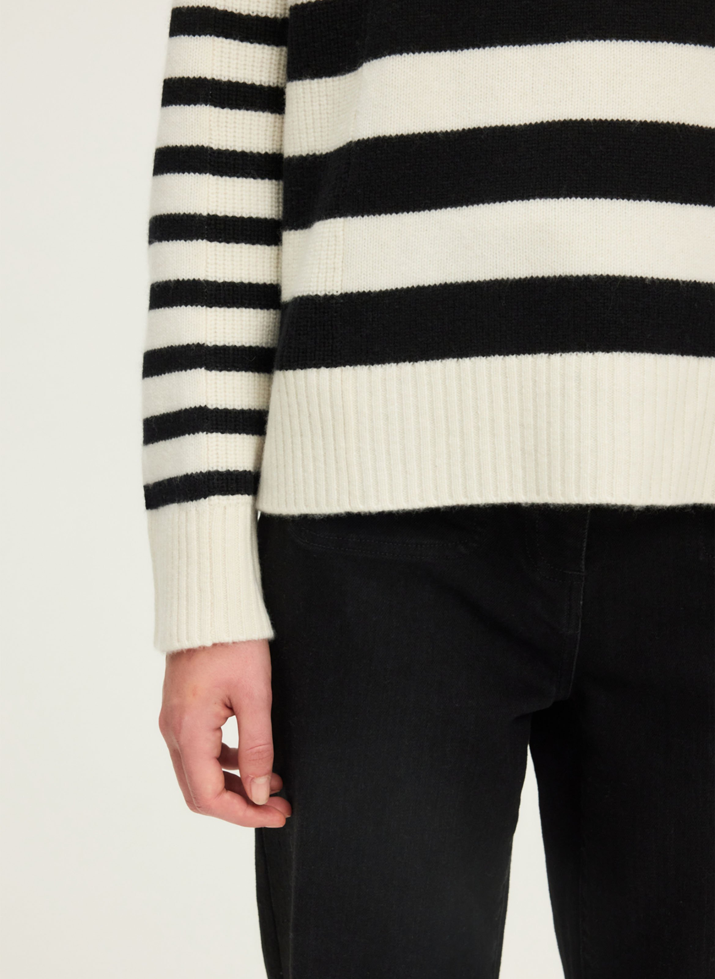 Pull droit col rond en laine PABLO Beige