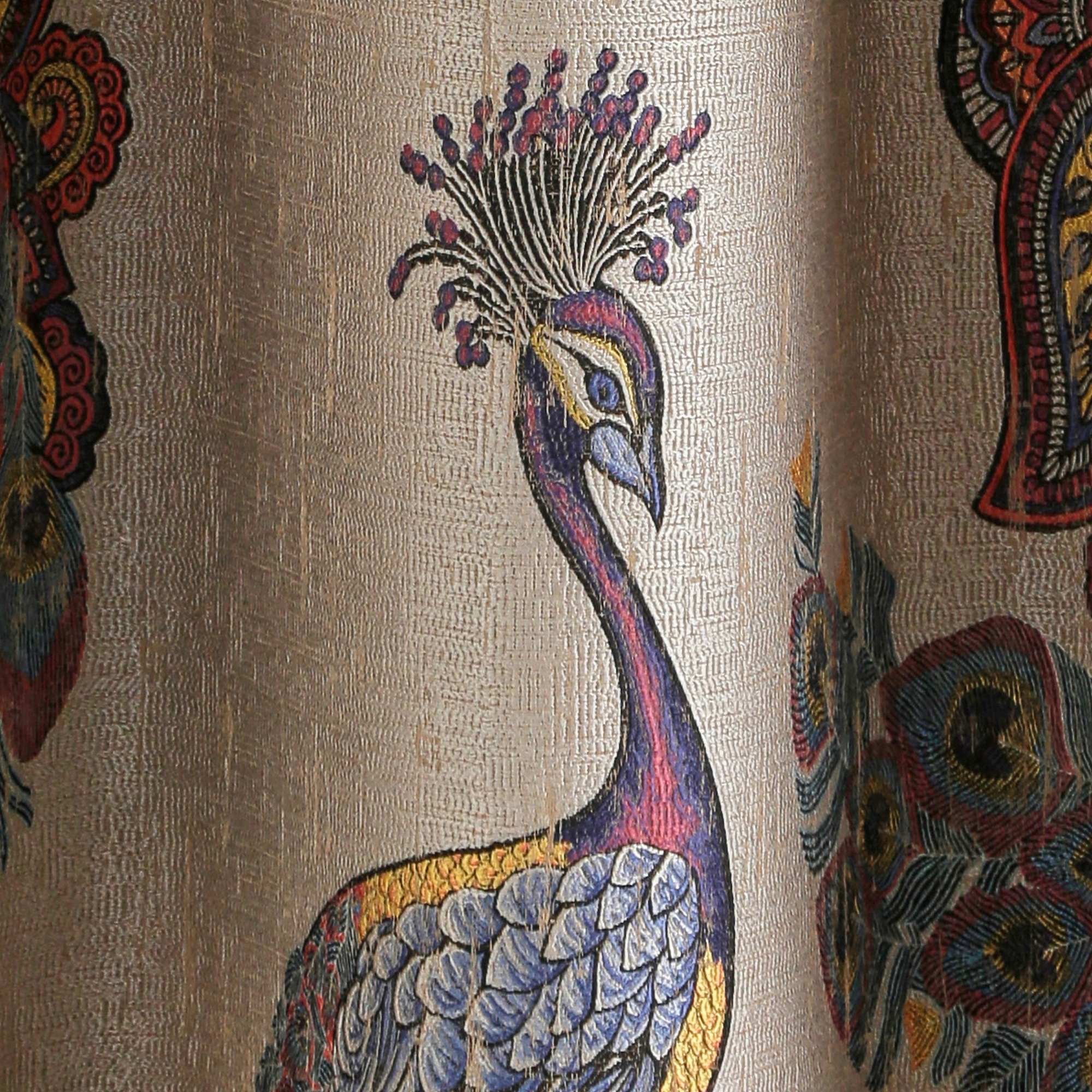 Curtain with eyelets MADURA Brown