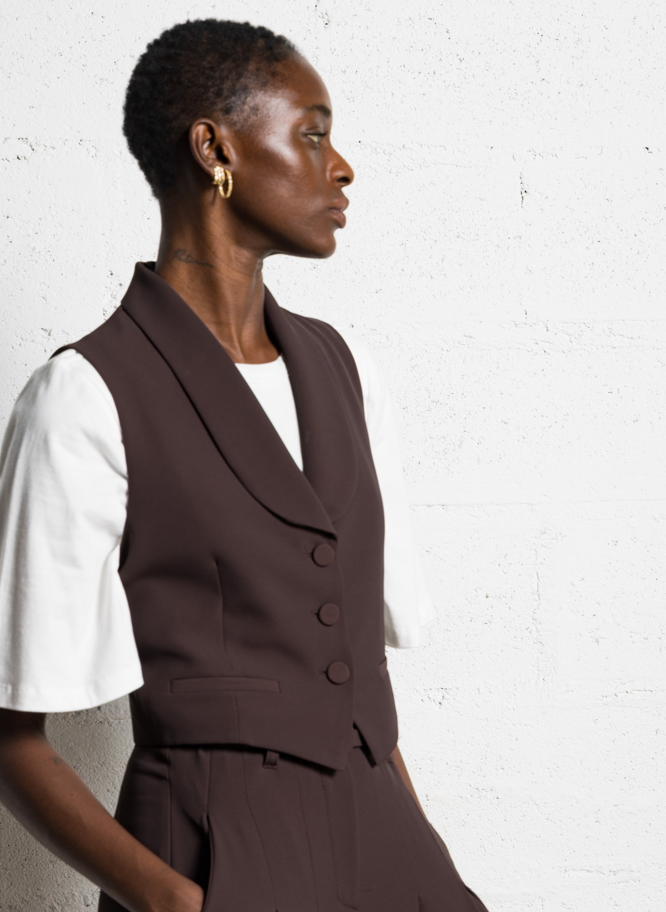 Cardigan with tailored collar IMPERIAL