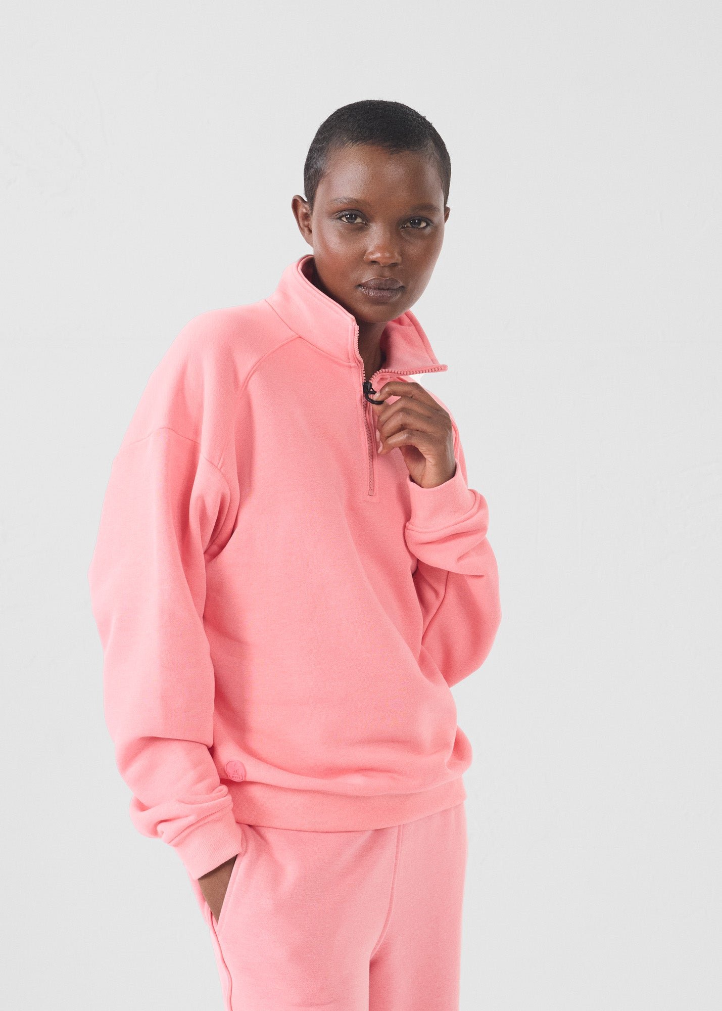 Half-zip sweatshirt JOTT Pink