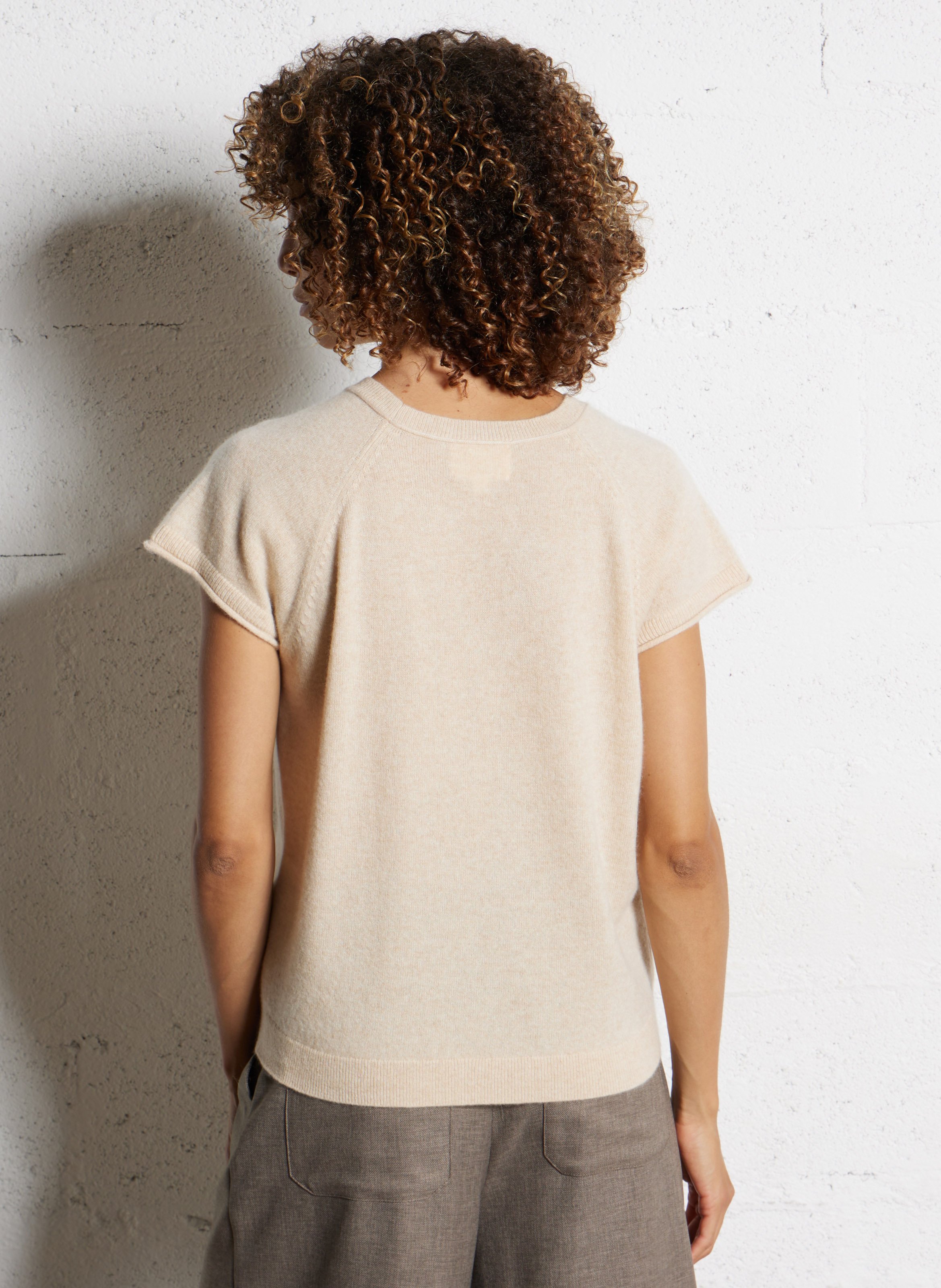 Pull oversize en cachemire MAISON 123 Blanc