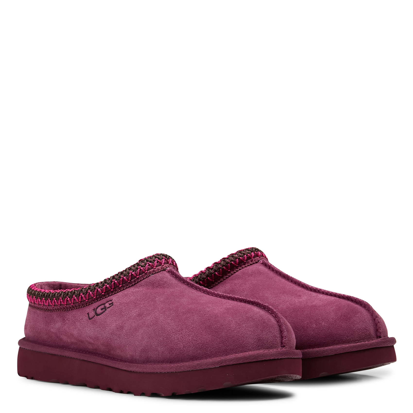 Deels leren klompen UGG Rood