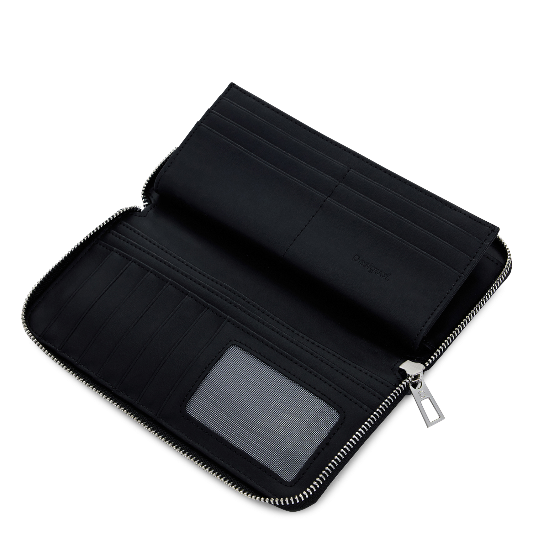 Portefeuille effet cuir avec boucles DESIGUAL Noir