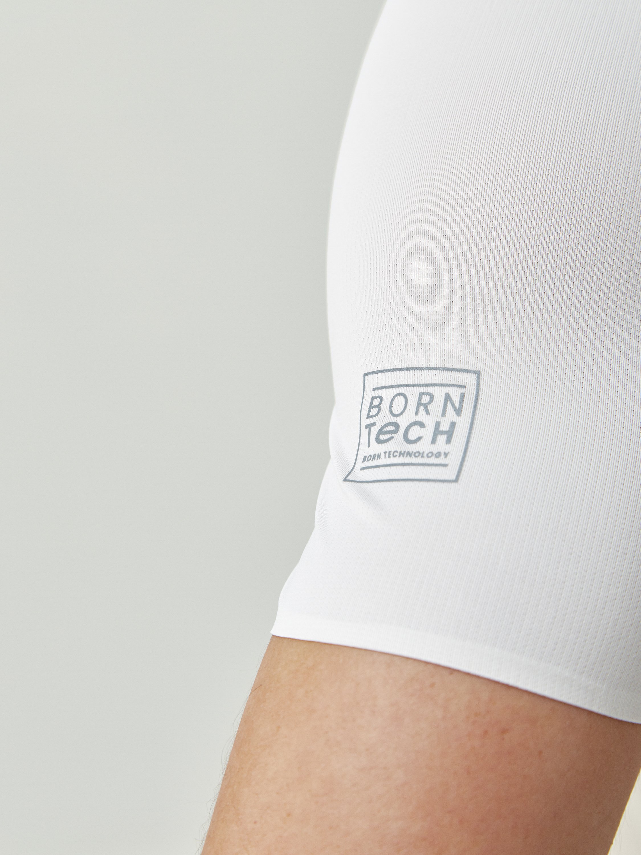 Short-sleeved performance sports t-shirt BORN LIVING YOGA White