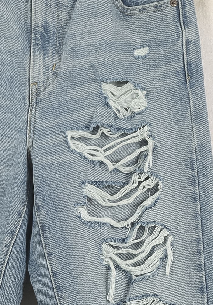 Cropped slim jeans with studs LEVI'S - Seconde main Blue