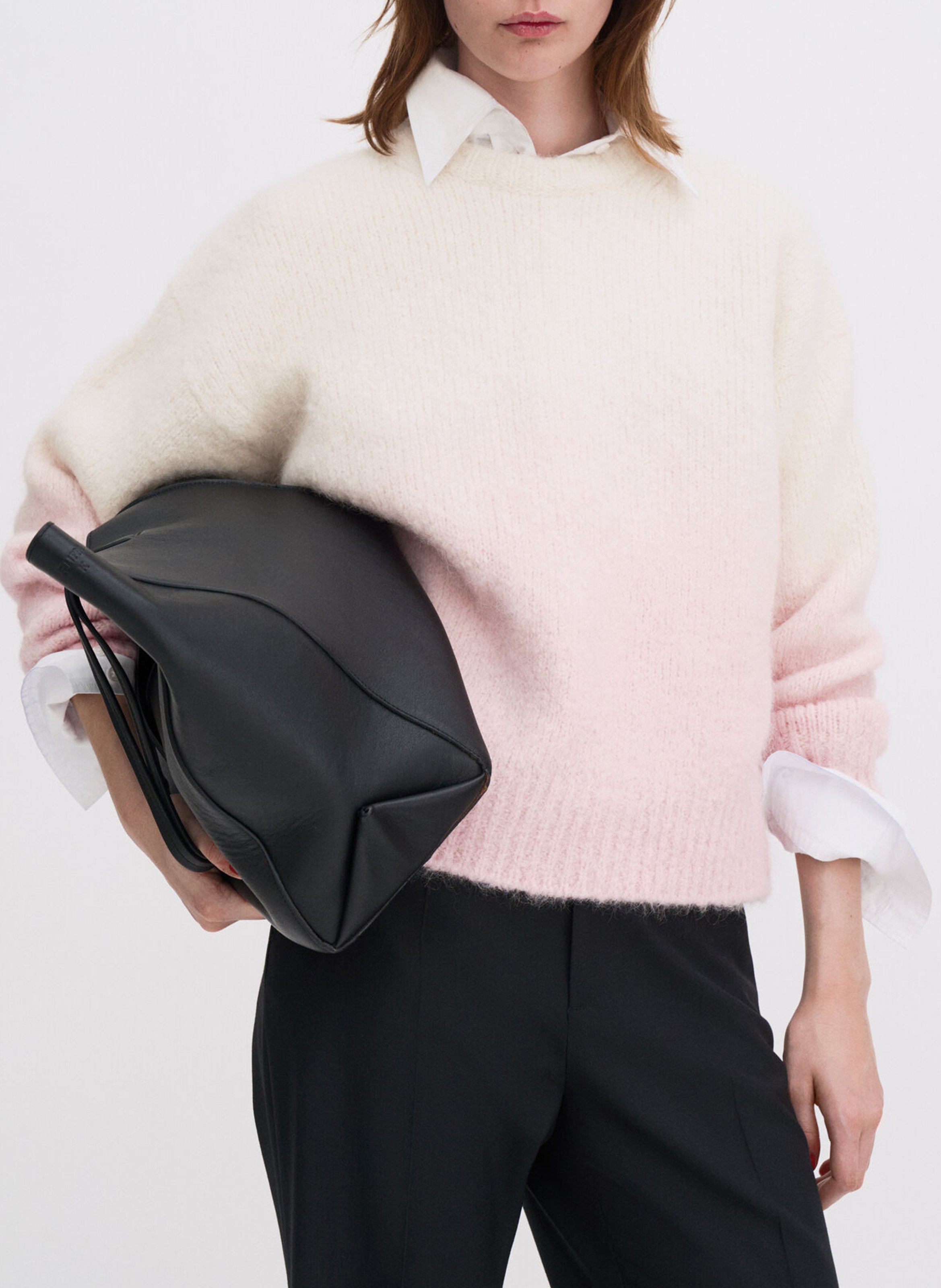 Oversized gradient wool blend sweater FILIPPA K Pink