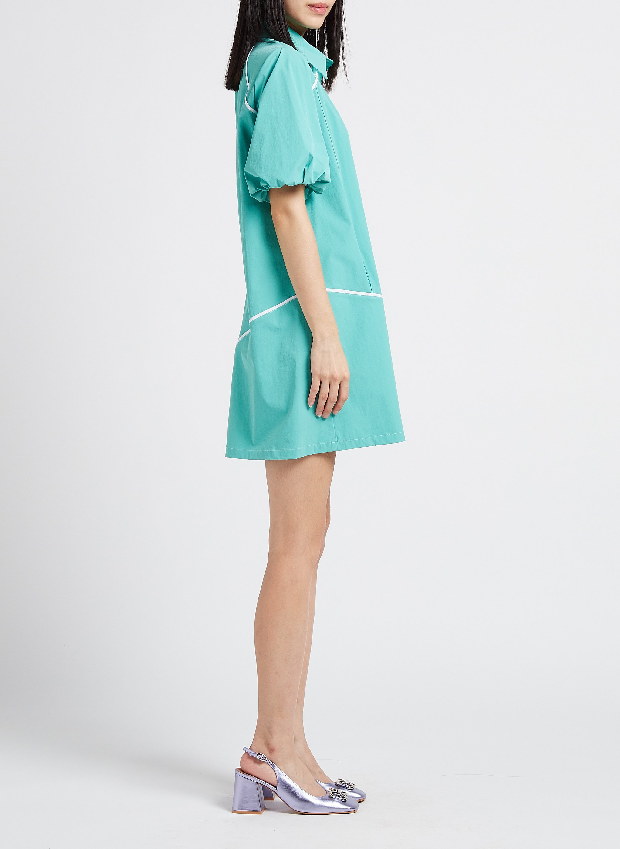 Robe courte col classique  MARGAUX LONNBERG Vert